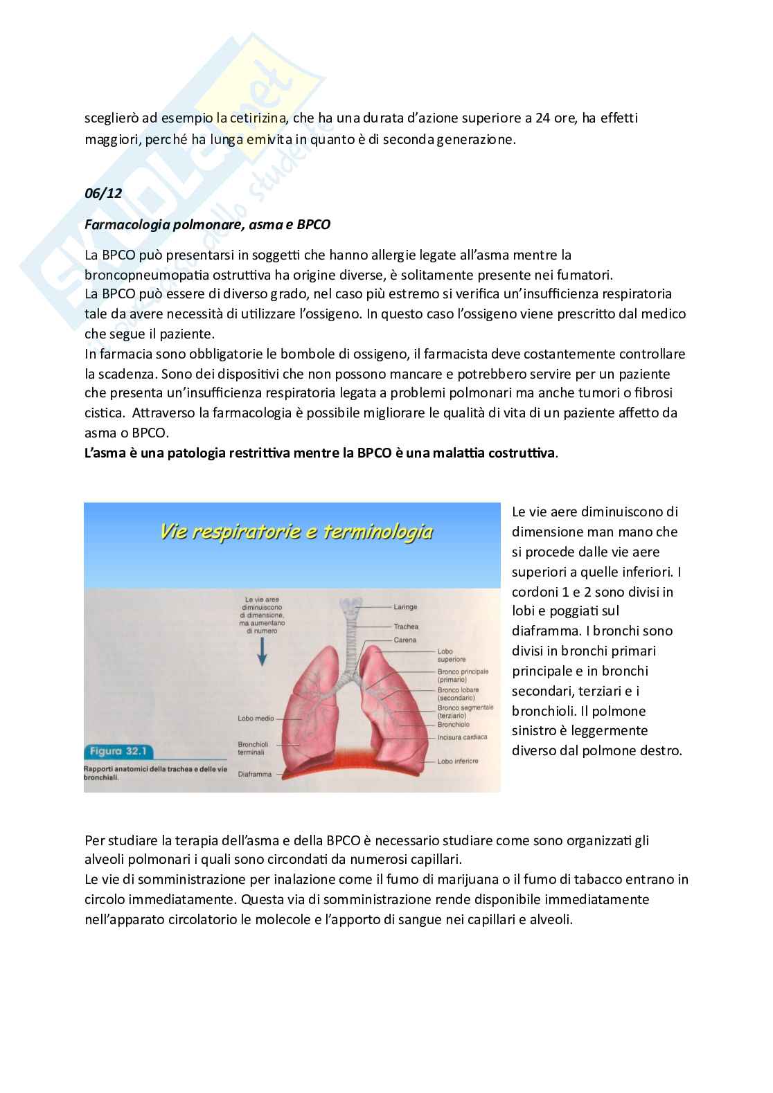 Esame di Farmacoterapia 1 - parte 5 Pag. 1