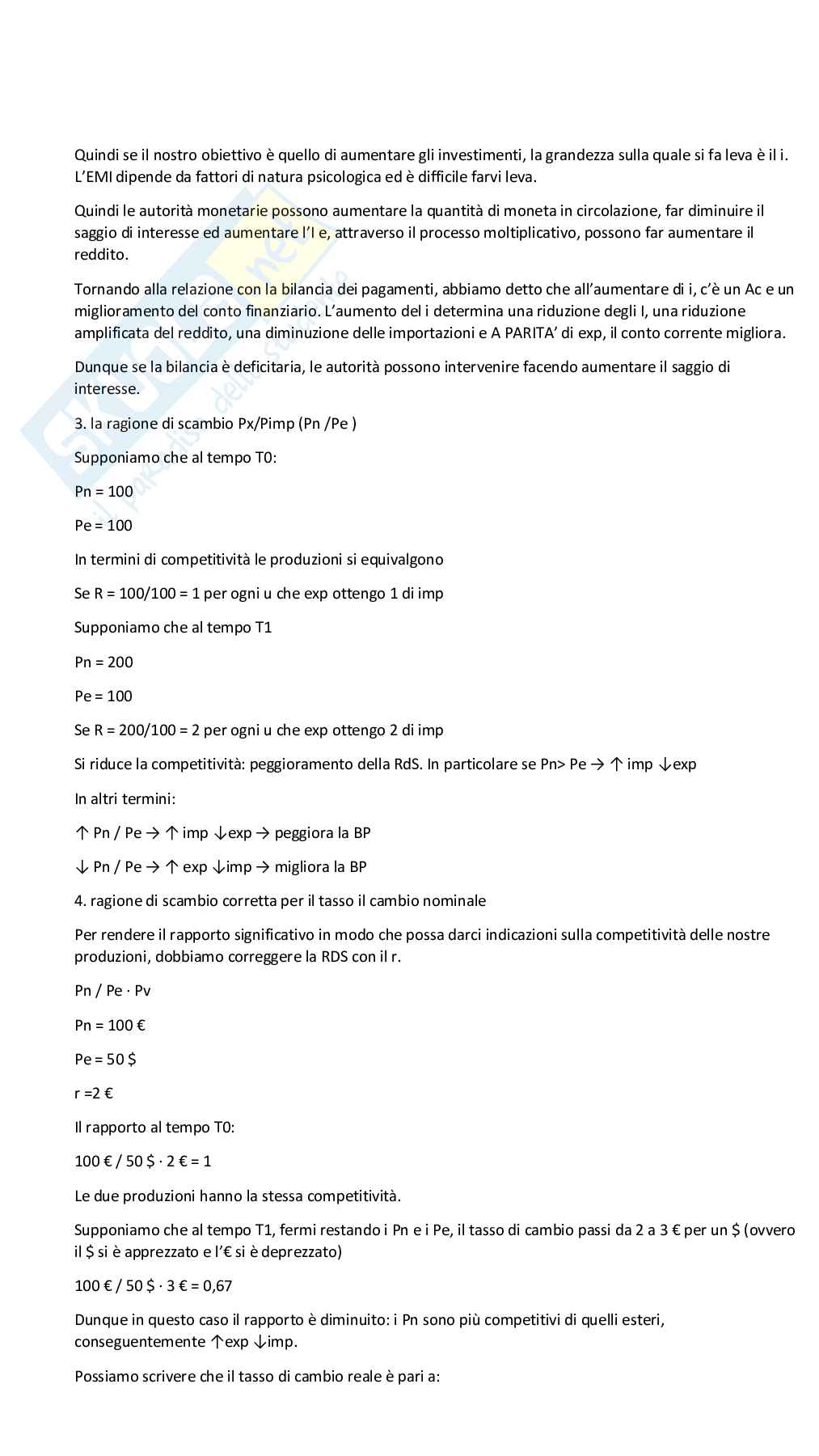 Economia Internazionale – Exam Kit Pag. 11