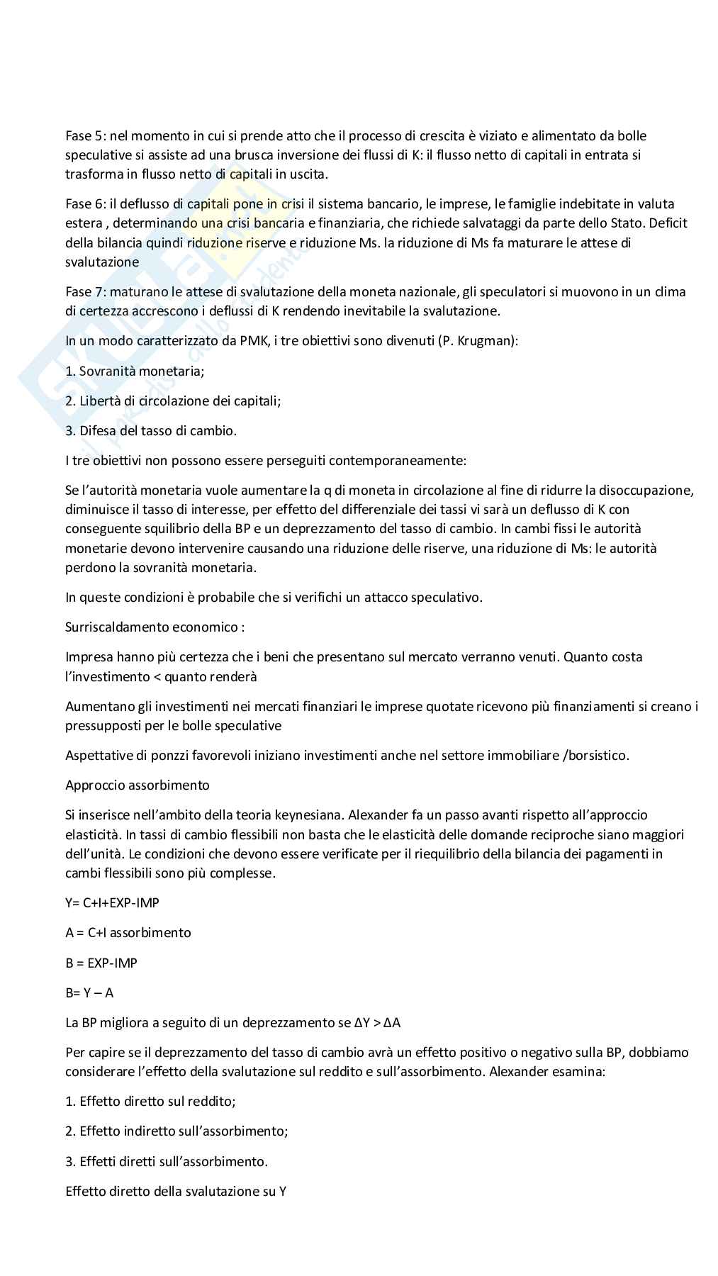 Economia Internazionale – Exam Kit Pag. 21