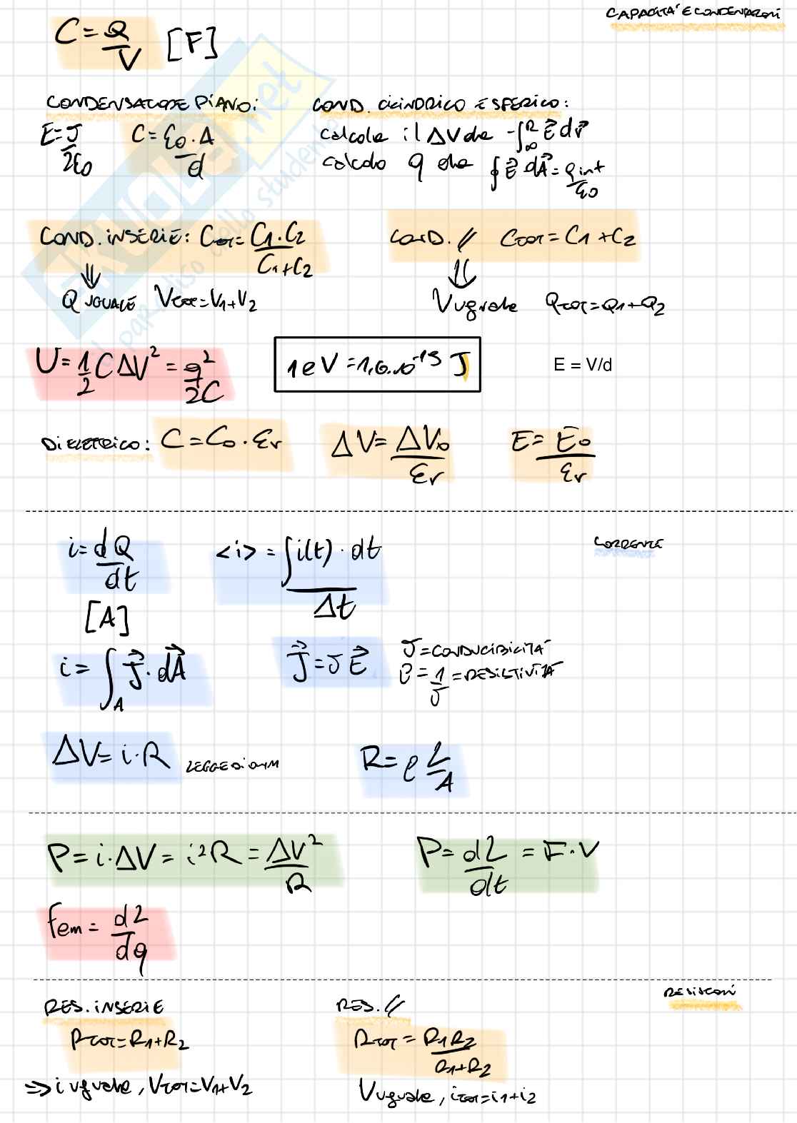 Formulario Fisica sperimentale I Pag. 6