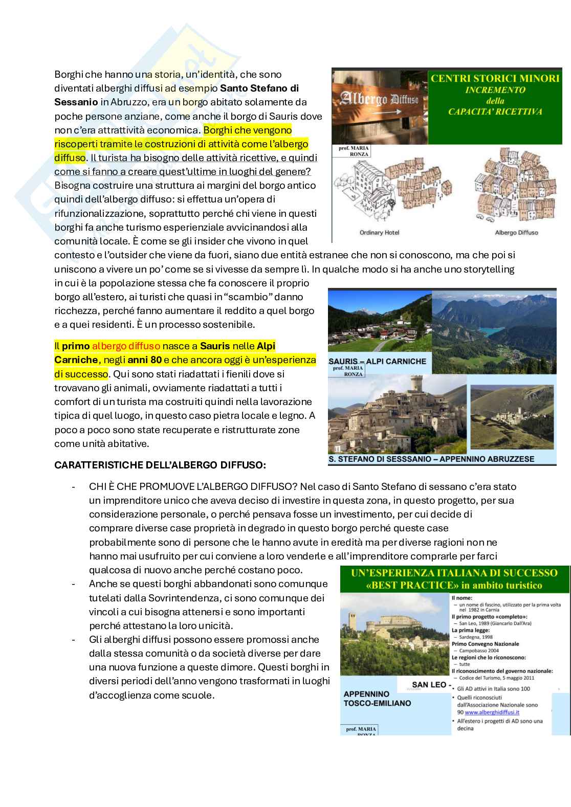 Riassunto esame Geografia, Prof. Ronza Maria, libro consigliato Manuale di patrimonio culturale e paesaggio , Maria Mautone, Maria Ronza Pag. 56