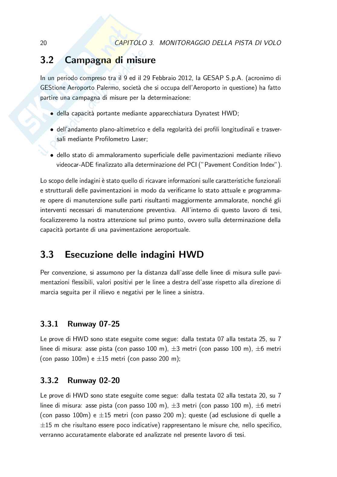 Analisi e modellazione della capacità portante di una pista di volo aeroportuale: il caso studio dell'Aeroporto Falcone-Borsellino di Palermo Pag. 26