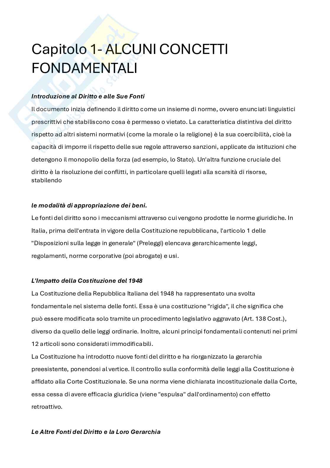 Appunti Istituzioni di diritto privato Pag. 1