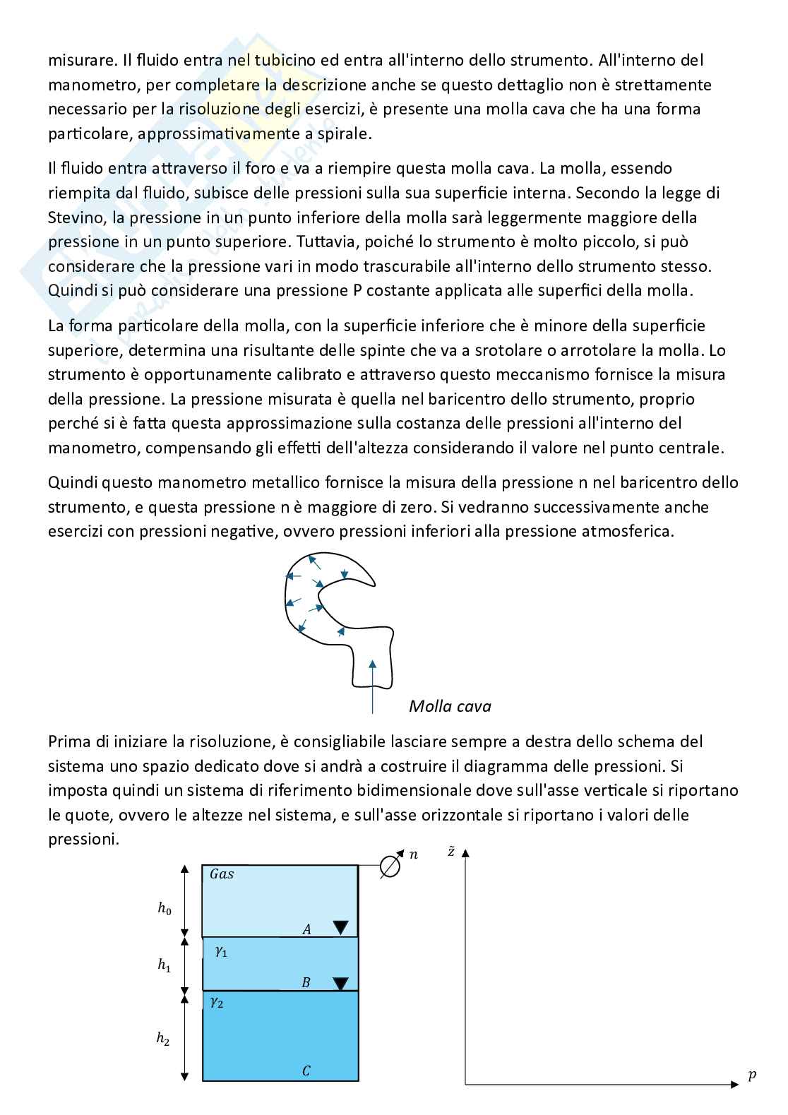 Meccanica dei fluidi - esercitazioni Pag. 2