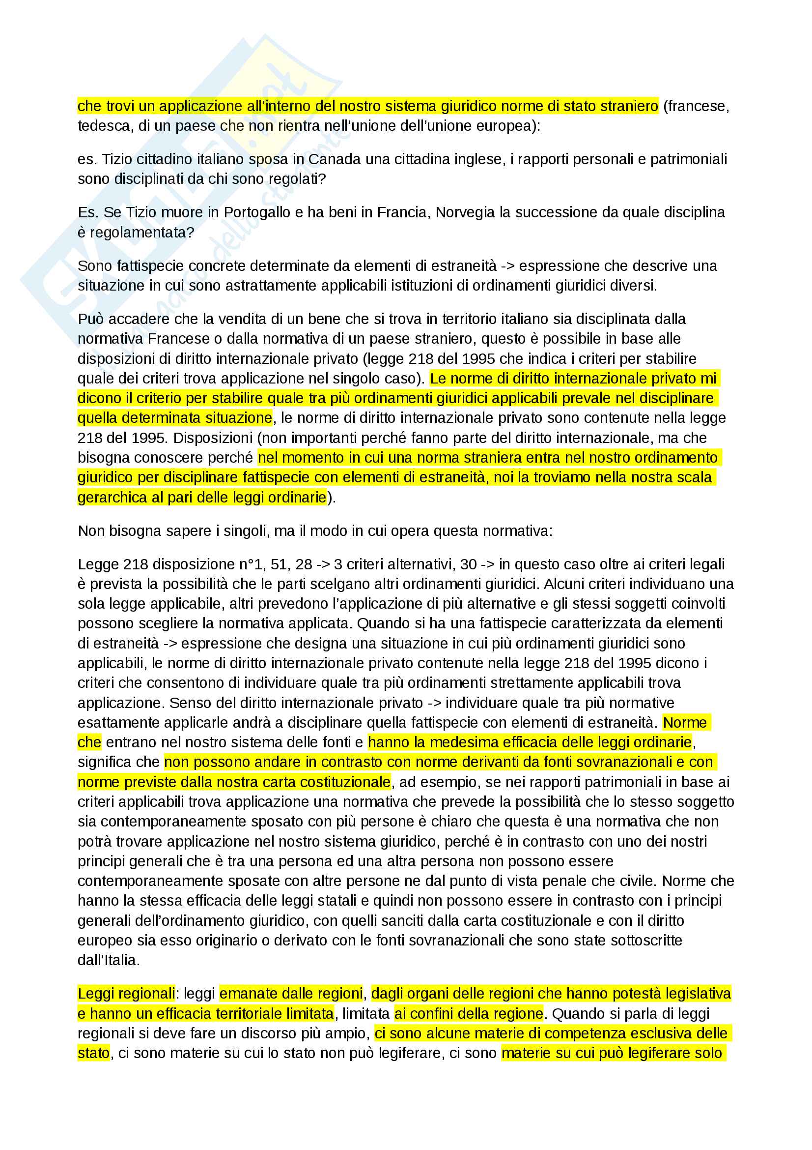 Istituzioni di diritto privato (prof. Arianna Finessi) Pag. 11