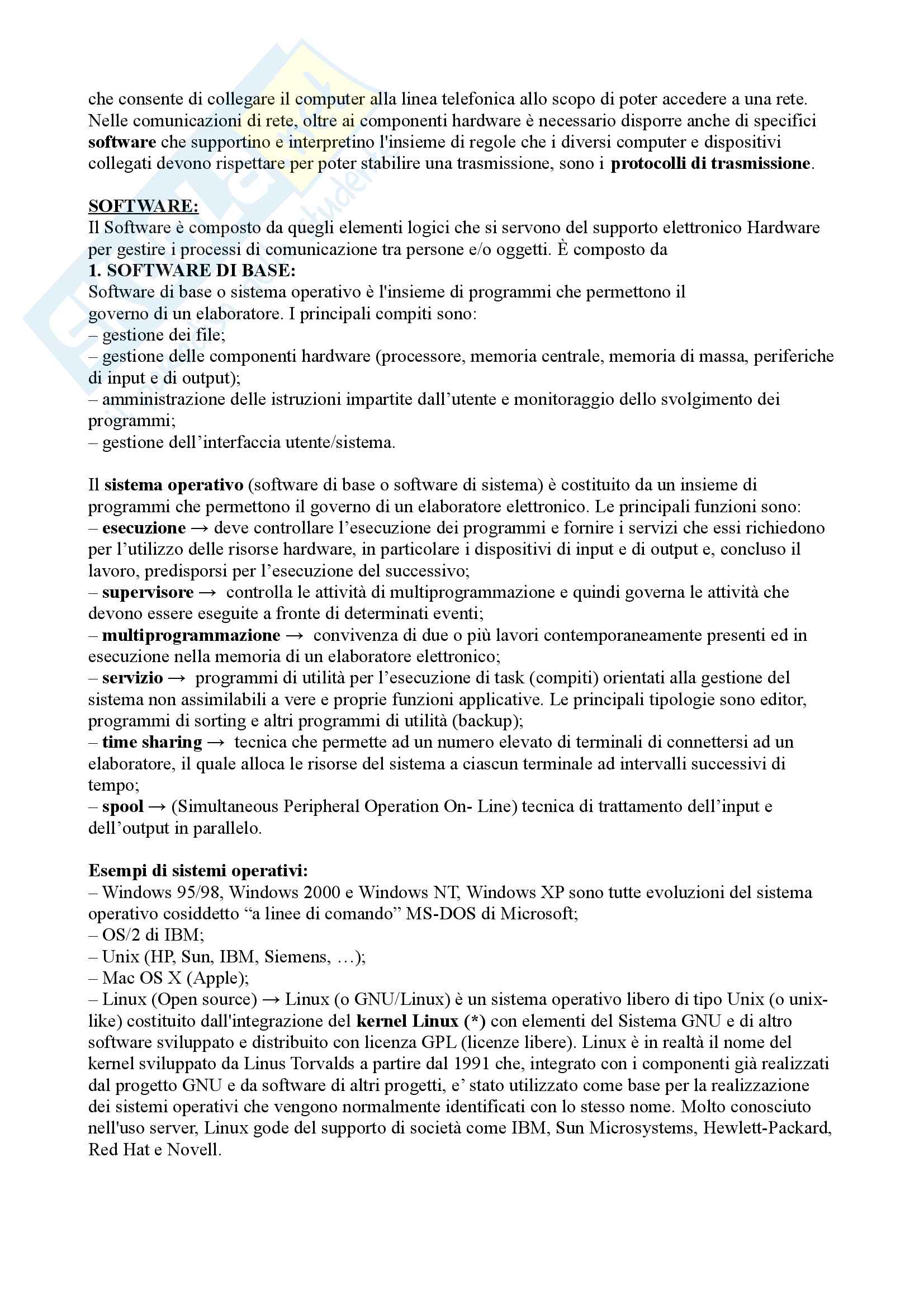 Riassunto esame per l'esame di informatica generale: ICT e le aziende Pag. 6