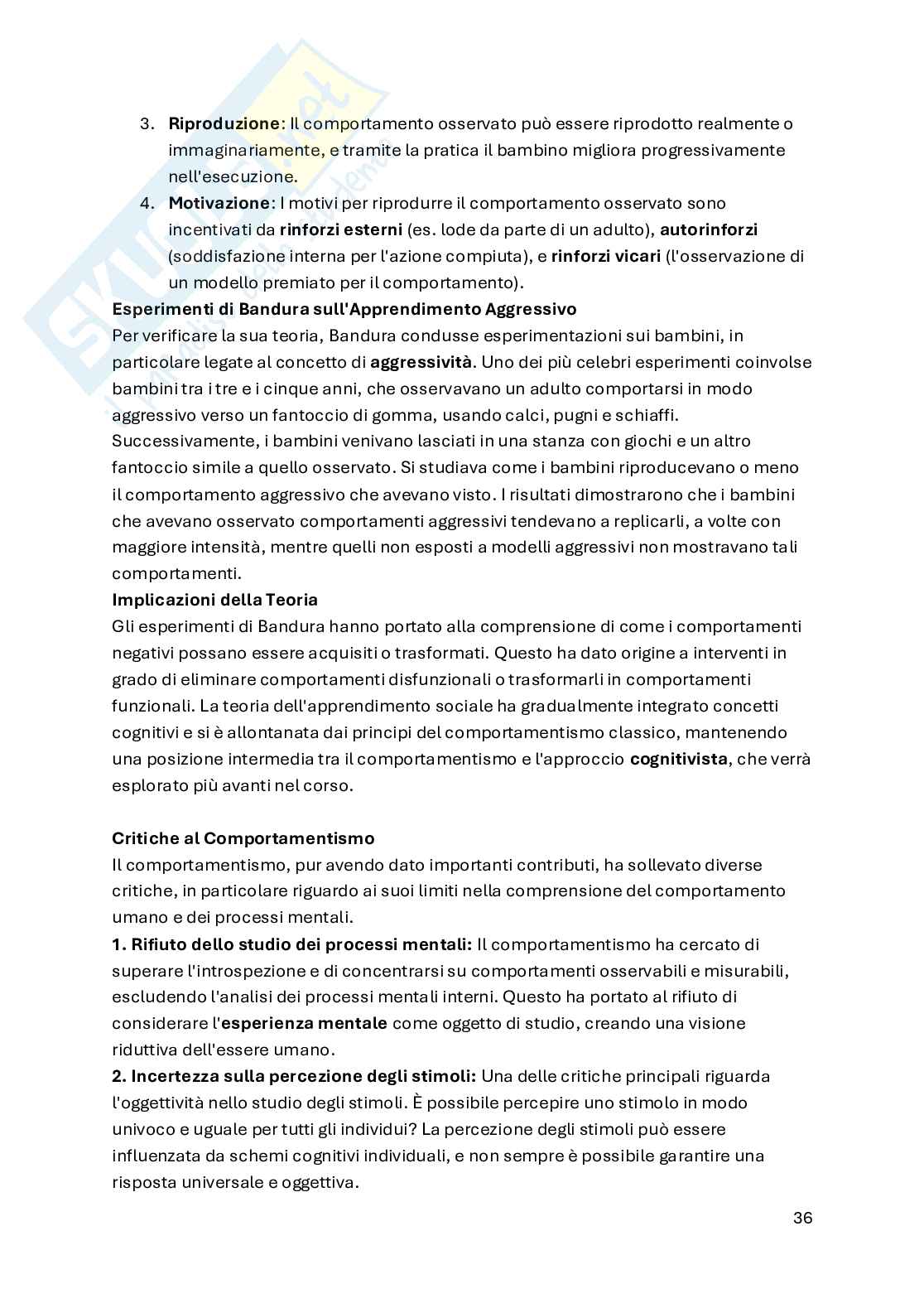 Psicologia dello sviluppo Pag. 36