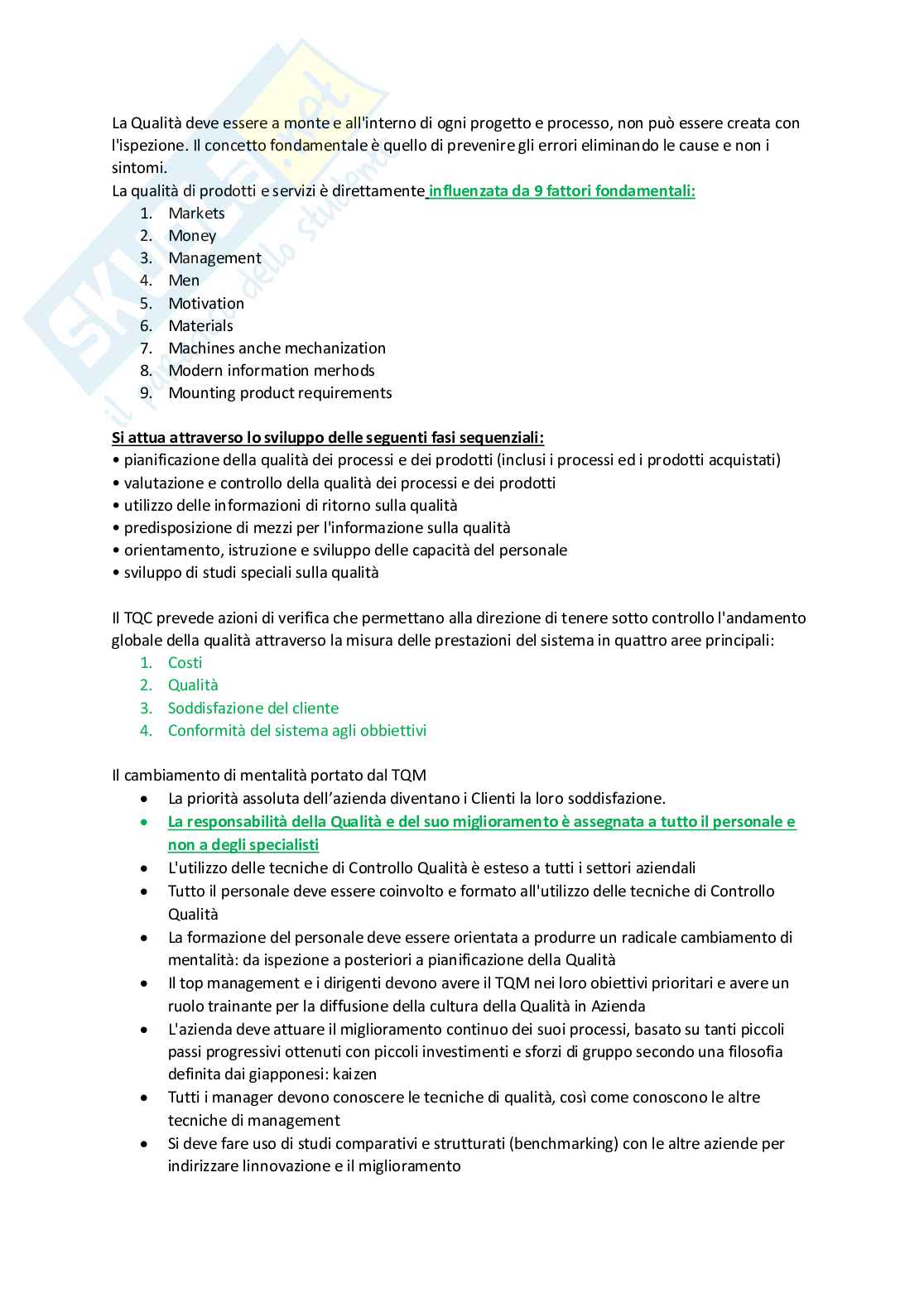 Lezioni Quality control Pag. 2