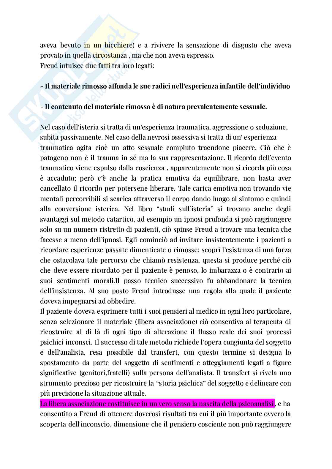 Riassunto esame Psicologia generale, Prof. Tomassoni Rosella, libro consigliato Lineamenti di Psicologia generale, Rosella Tomassoni e Eugenia Treglia Pag. 2