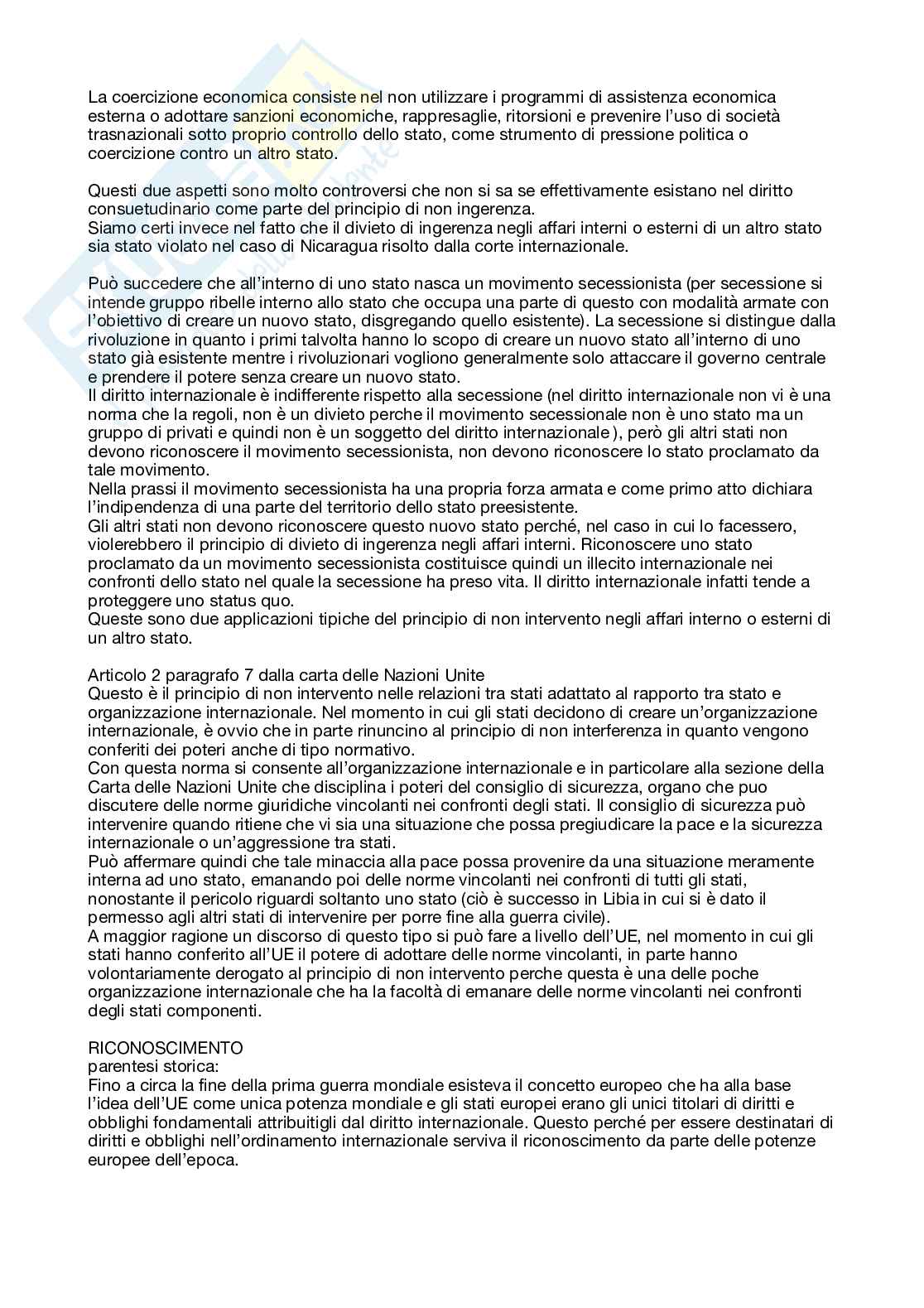Lezioni di Diritto internazionale  Pag. 6