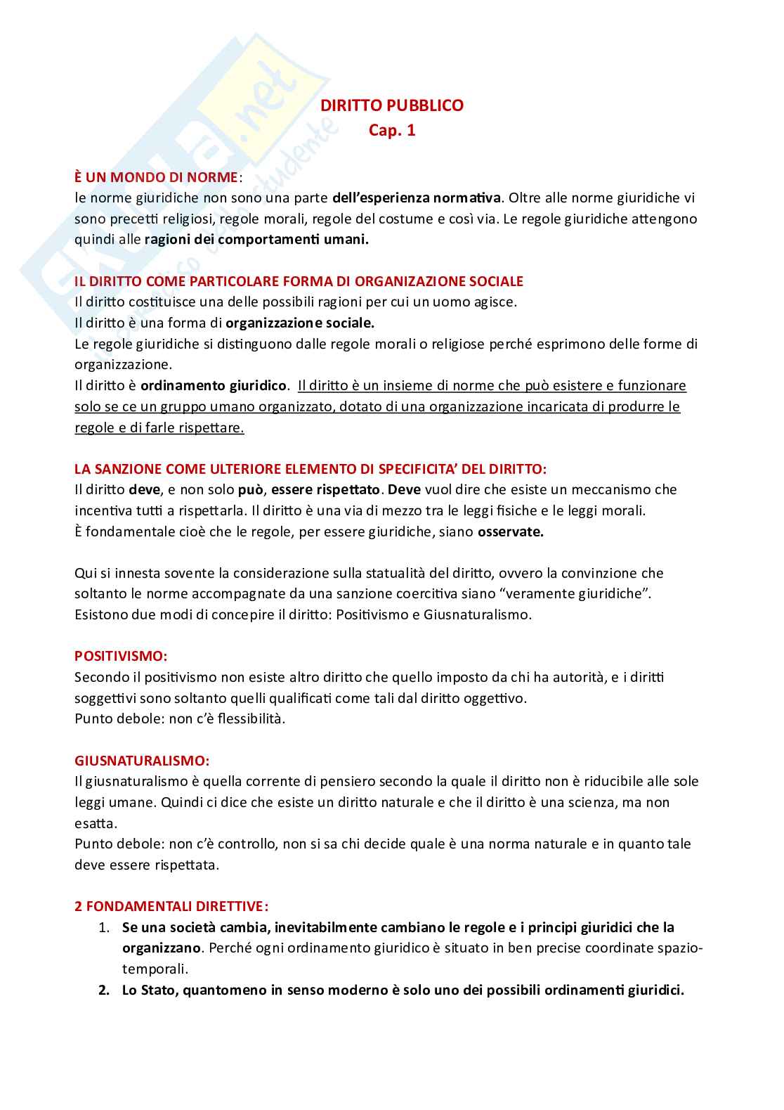 Diritto pubblico - Modulo 1 Pag. 1