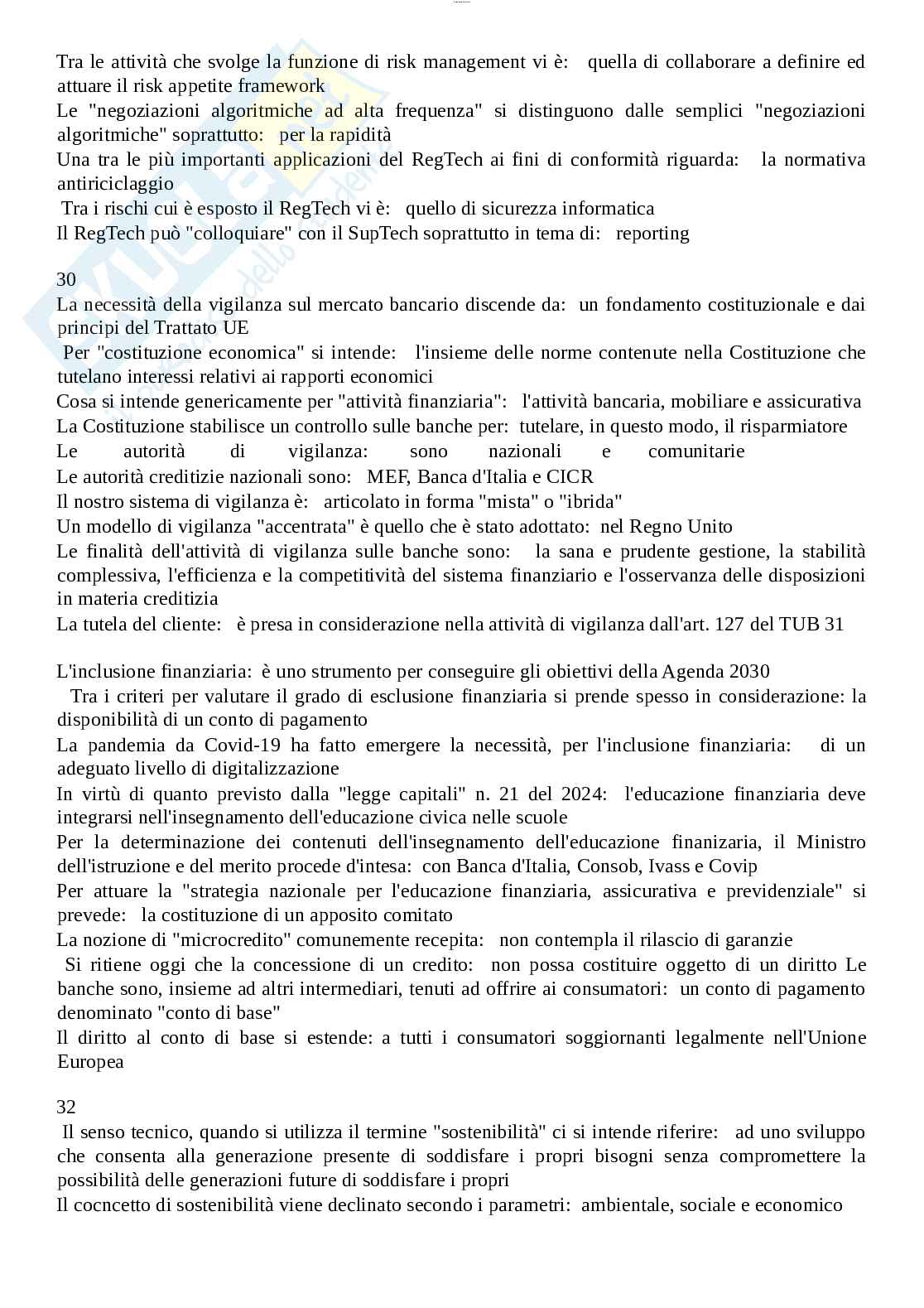 Paniere esame Diritto dell'economia  Pag. 11