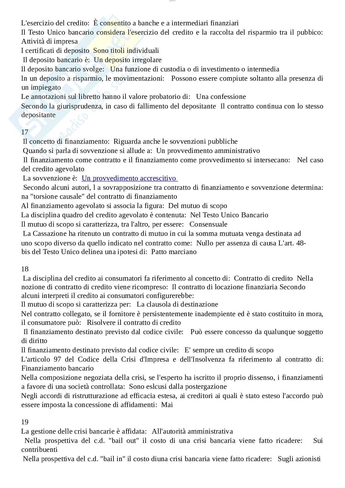 Paniere esame Diritto dell'economia  Pag. 6