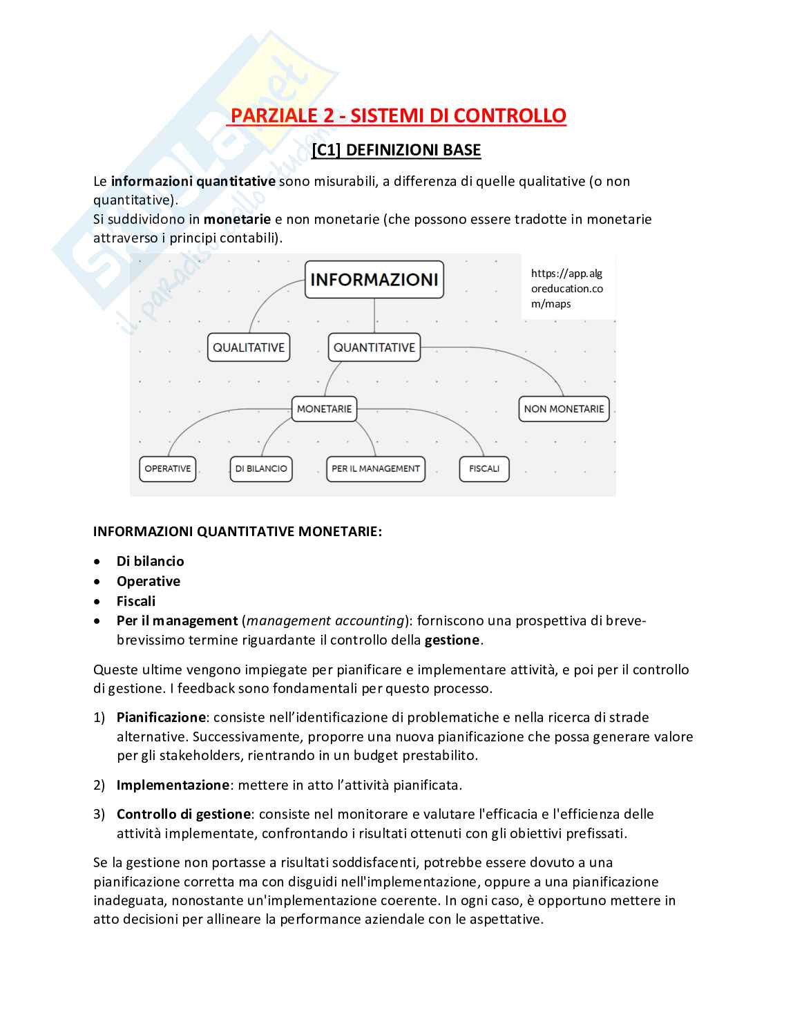 Riassunto esame Economia ed organizzazione aziendale, Prof. Munari Federico, libro consigliato Sistemi di controllo di gestione , Antony Pag. 1