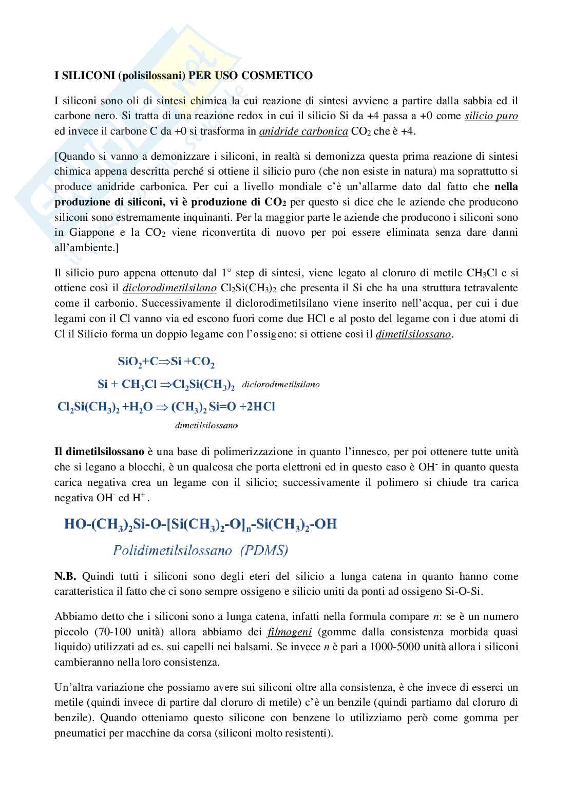 Appunti del corso di Analisi e chimica dei prodotti cosmetici Pag. 51