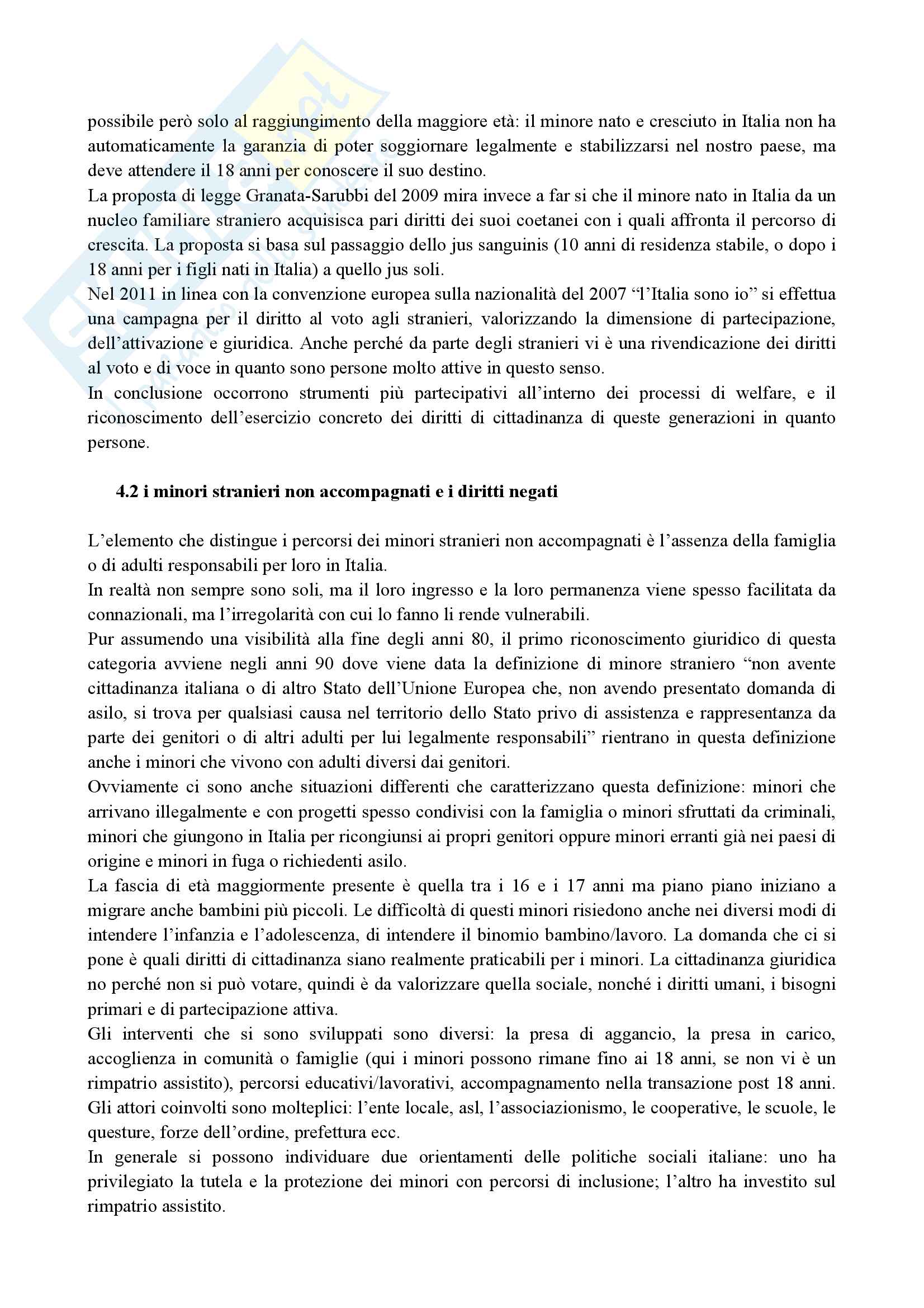 Riassunto esame sociologia delle politiche educative, prof Bertozzi. Libro consigliato Partecipazione e cittadinanza nelle politiche socio-educative di R. Bertozzi Pag. 26