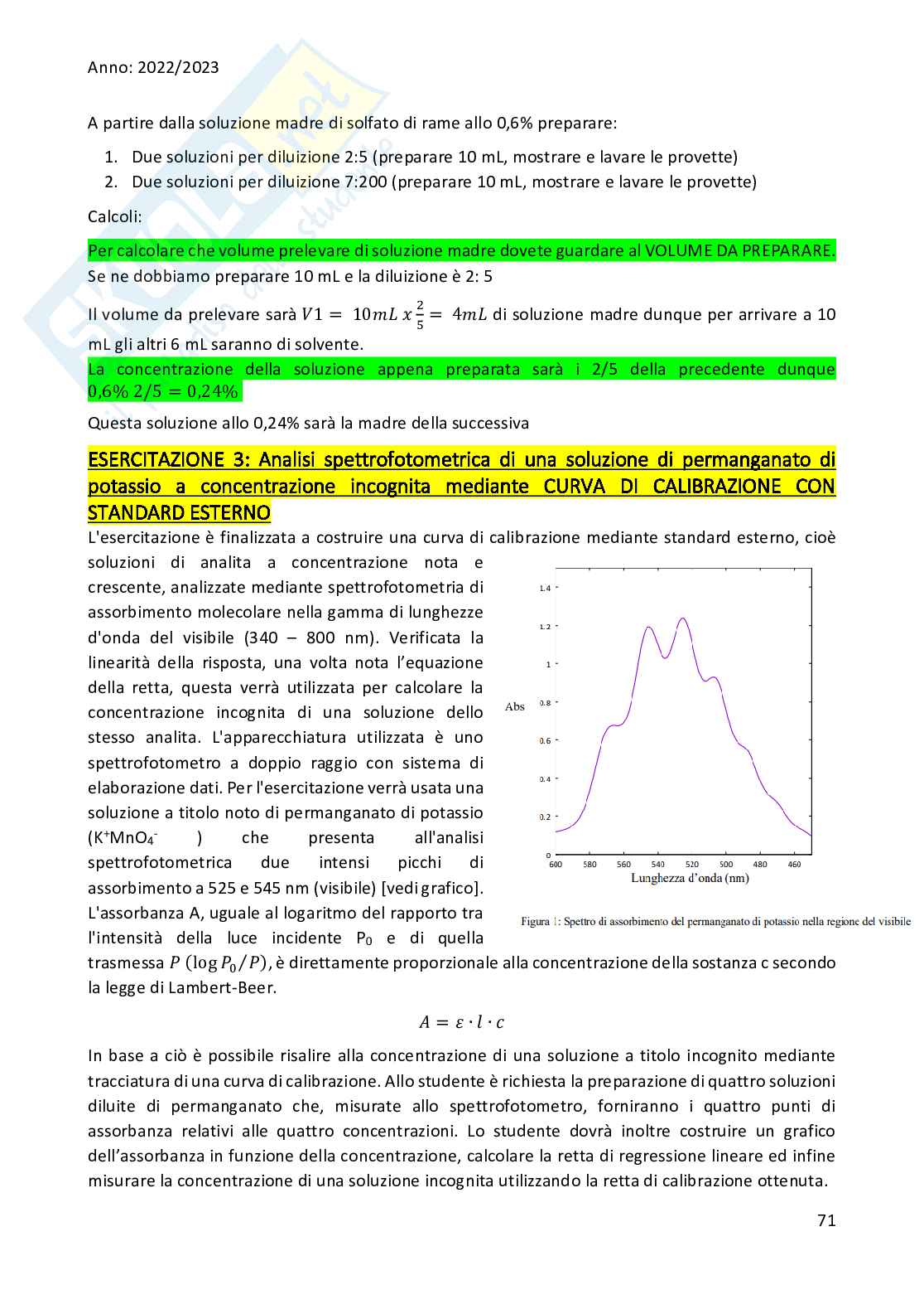 Laboratorio 1  Pag. 71