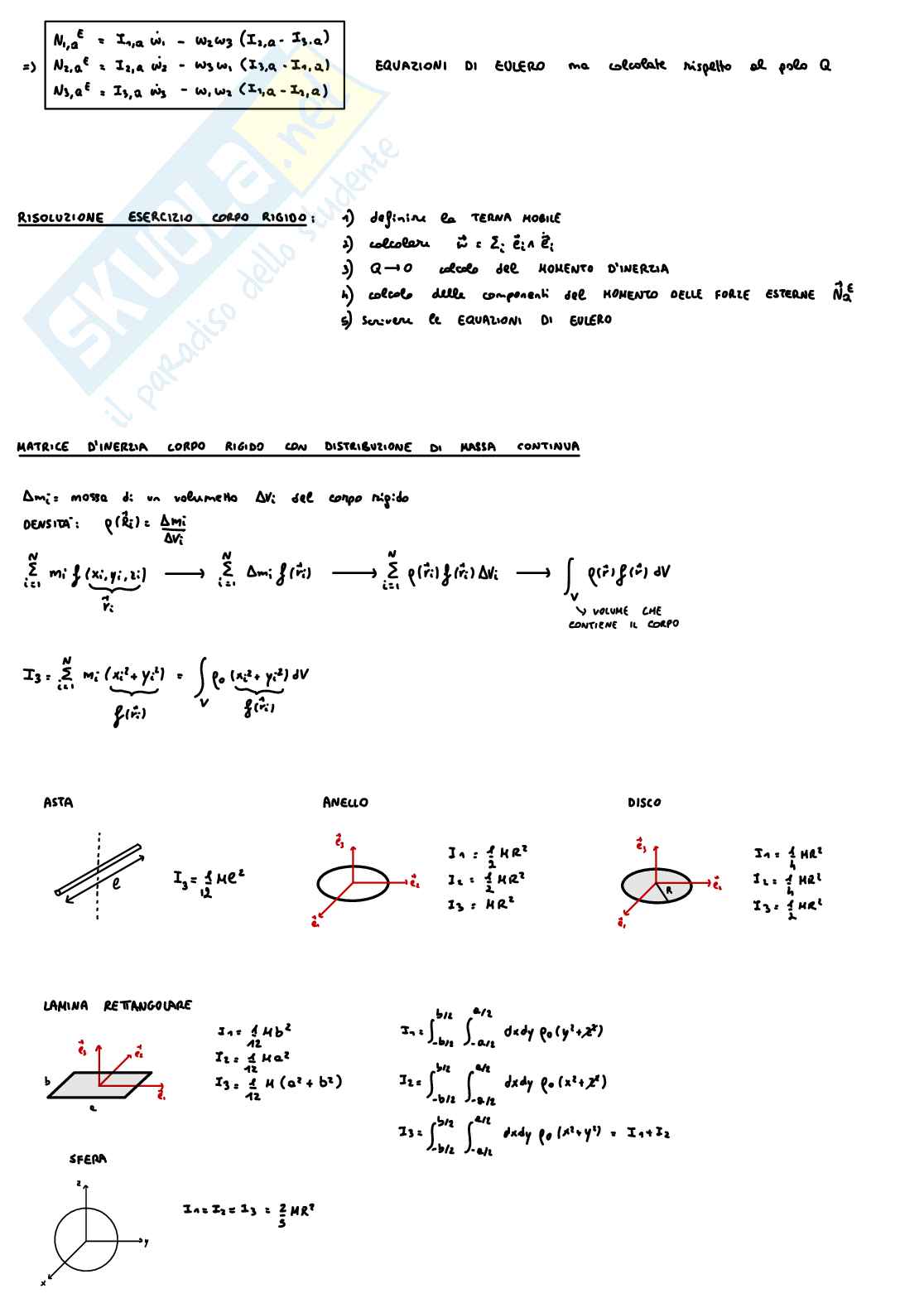 Formulario completo Meccanica razionale Pag. 16