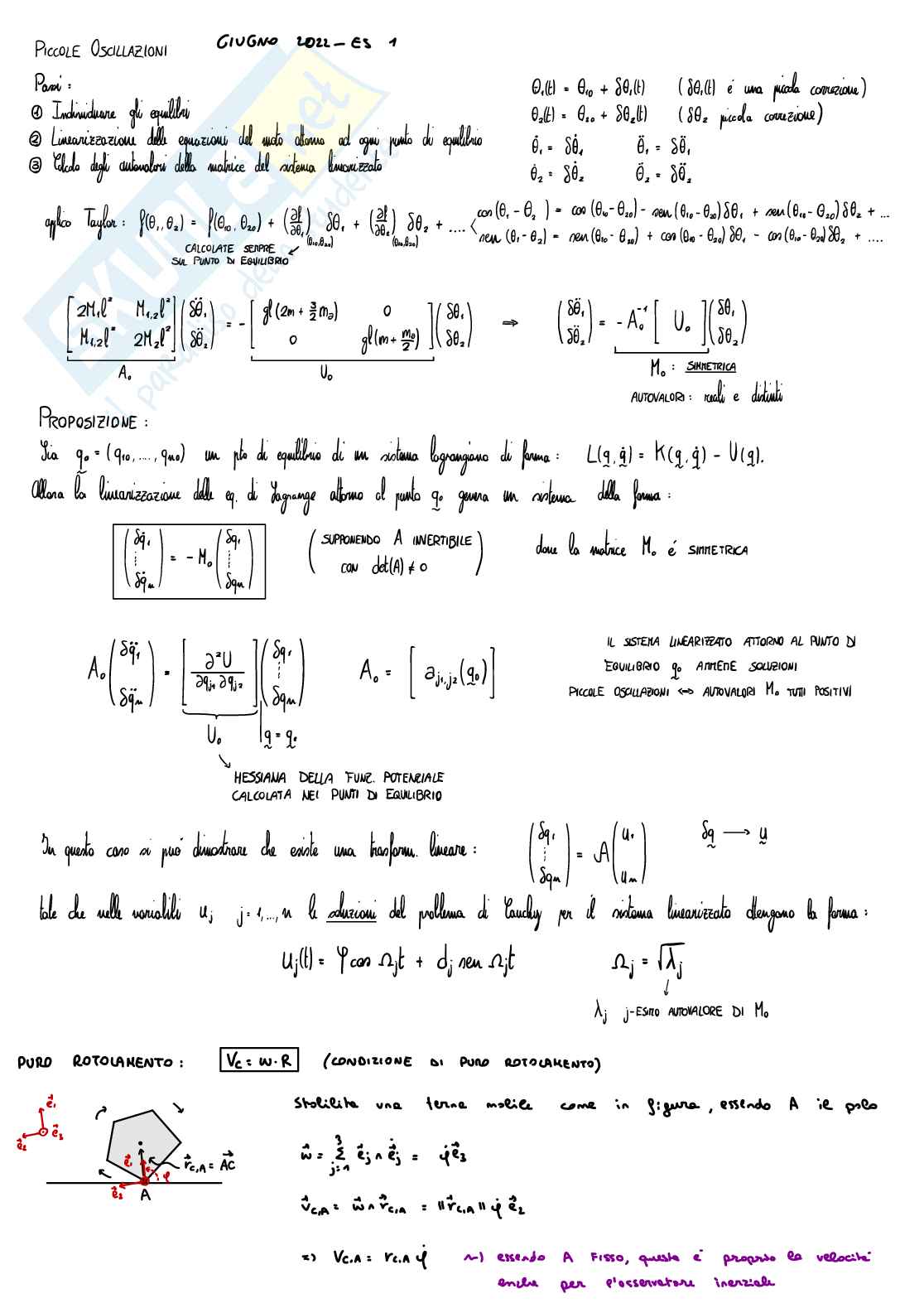 Formulario completo Meccanica razionale Pag. 21