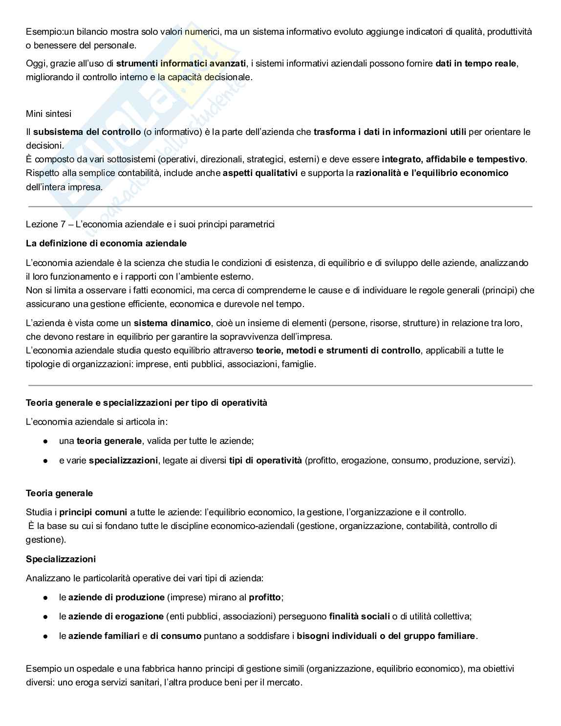 Economia aziendale Pag. 16