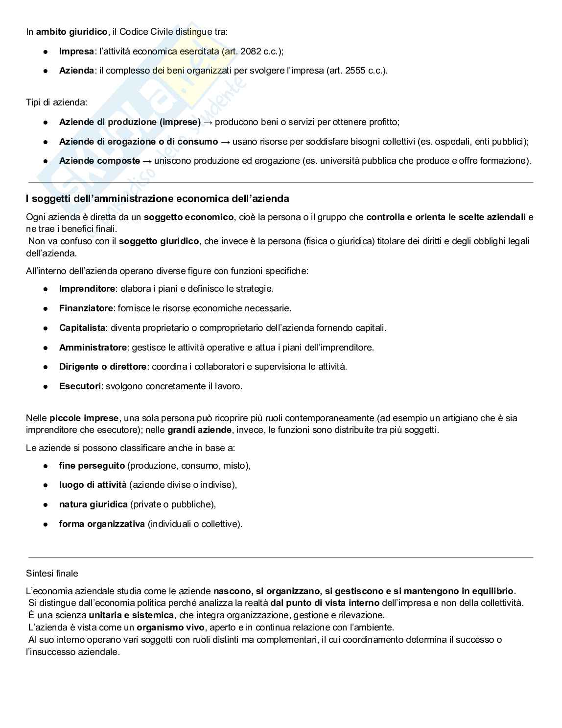 Economia aziendale Pag. 2