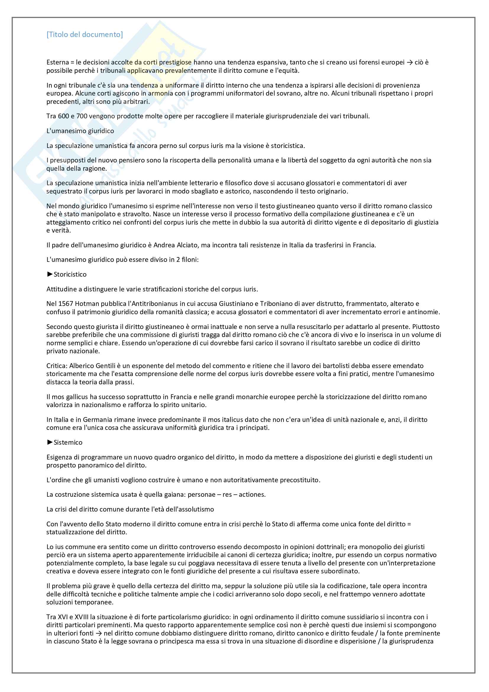 Storia Del Diritto Medievale E Moderno Pdf