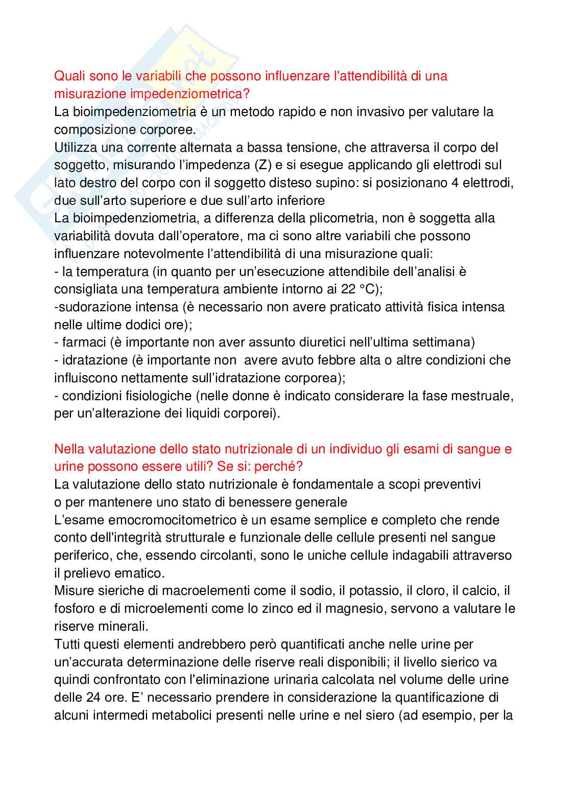 Paniere Alimentazione per il benessere e l'attività fisica - (2026) - Risposte aperte corrette  Pag. 16