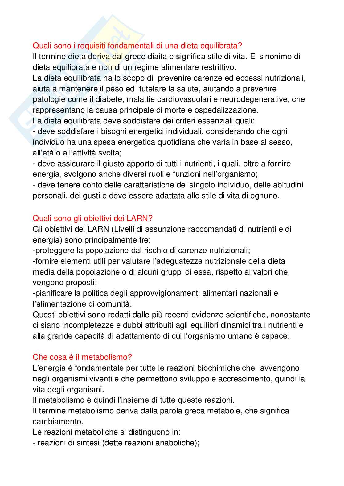 Paniere Alimentazione per il benessere e l'attività fisica - (2026) - Risposte aperte corrette  Pag. 2