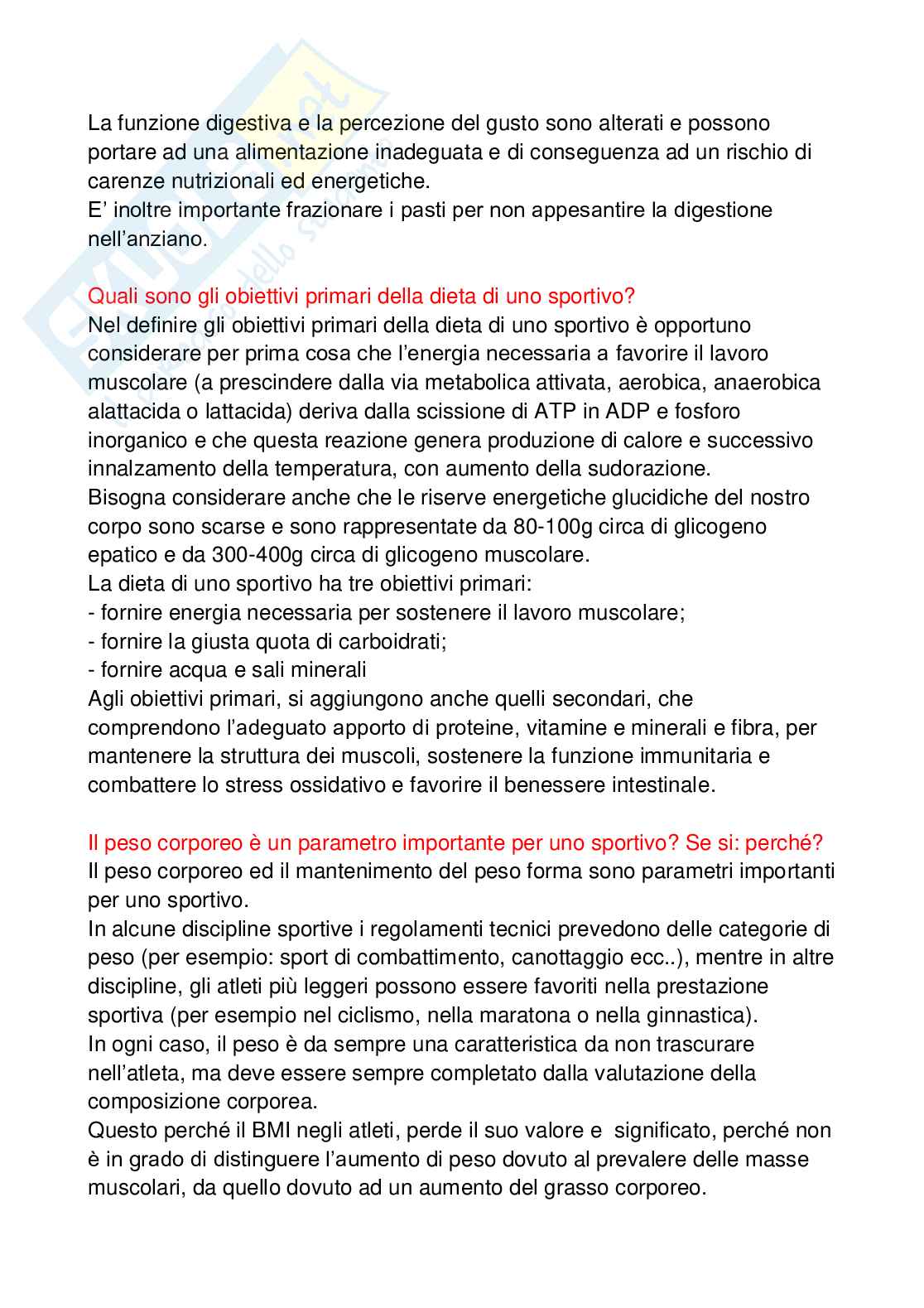 Paniere Alimentazione per il benessere e l'attività fisica - (2026) - Risposte aperte corrette  Pag. 26