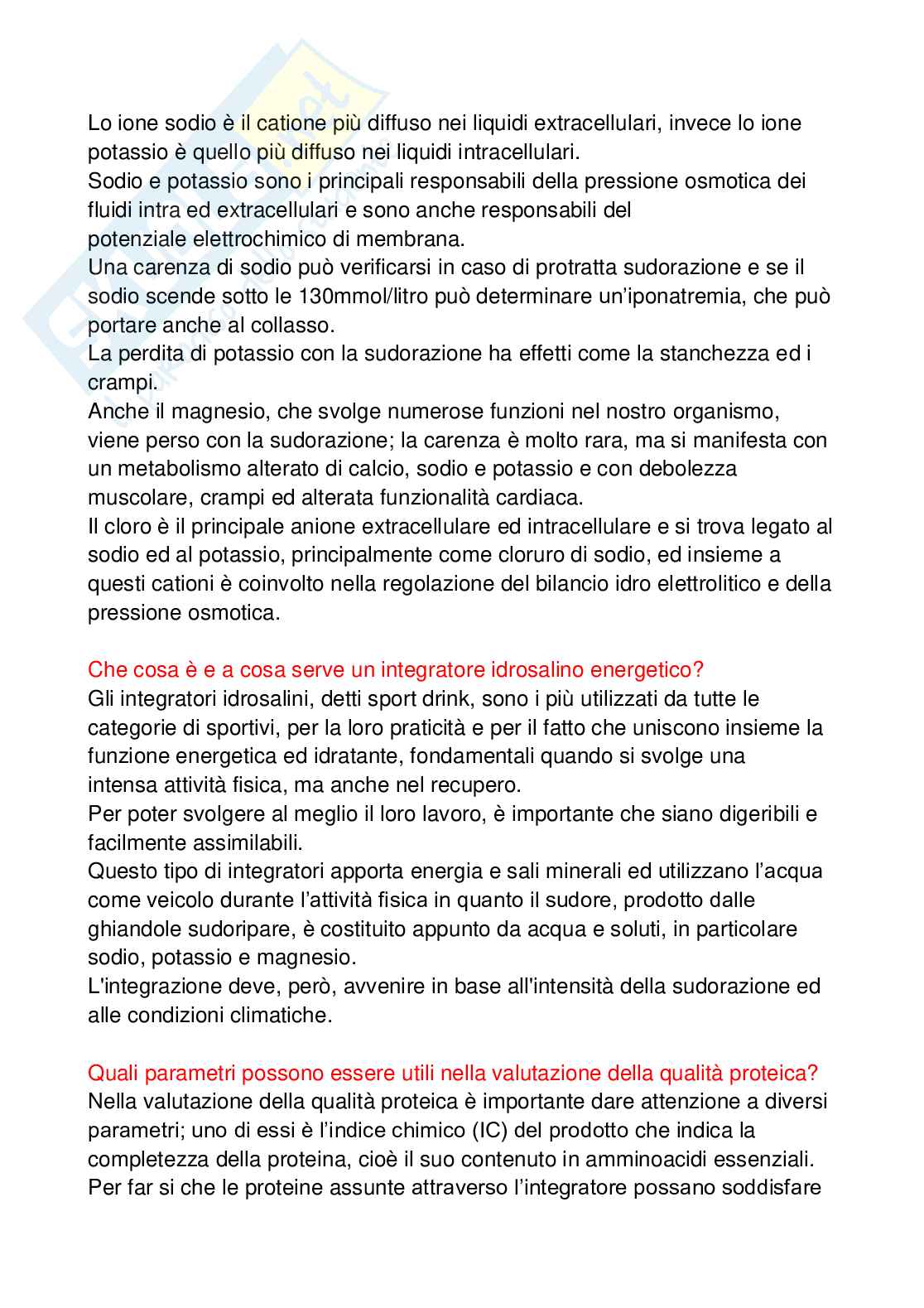 Paniere Alimentazione per il benessere e l'attività fisica - (2026) - Risposte aperte corrette  Pag. 36