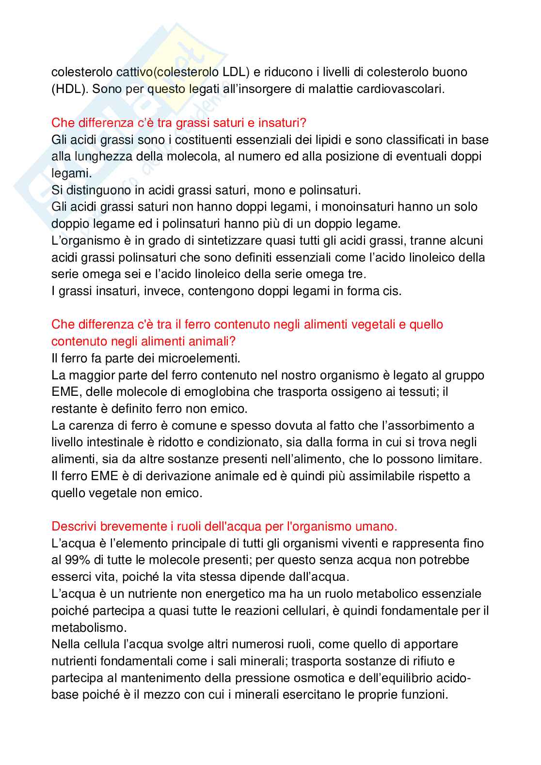 Paniere Alimentazione per il benessere e l'attività fisica - (2026) - Risposte aperte corrette  Pag. 6