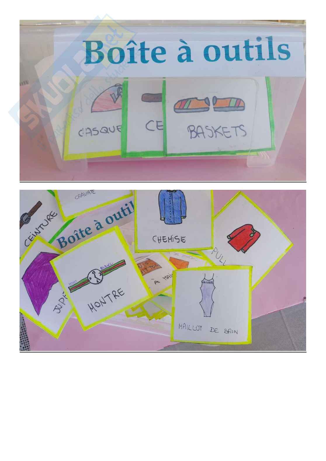 Esempio UDA lezione simulata concorso scuola aa 25 a 22 lingua francese titolo la valise, les vetements compressed Pag. 21
