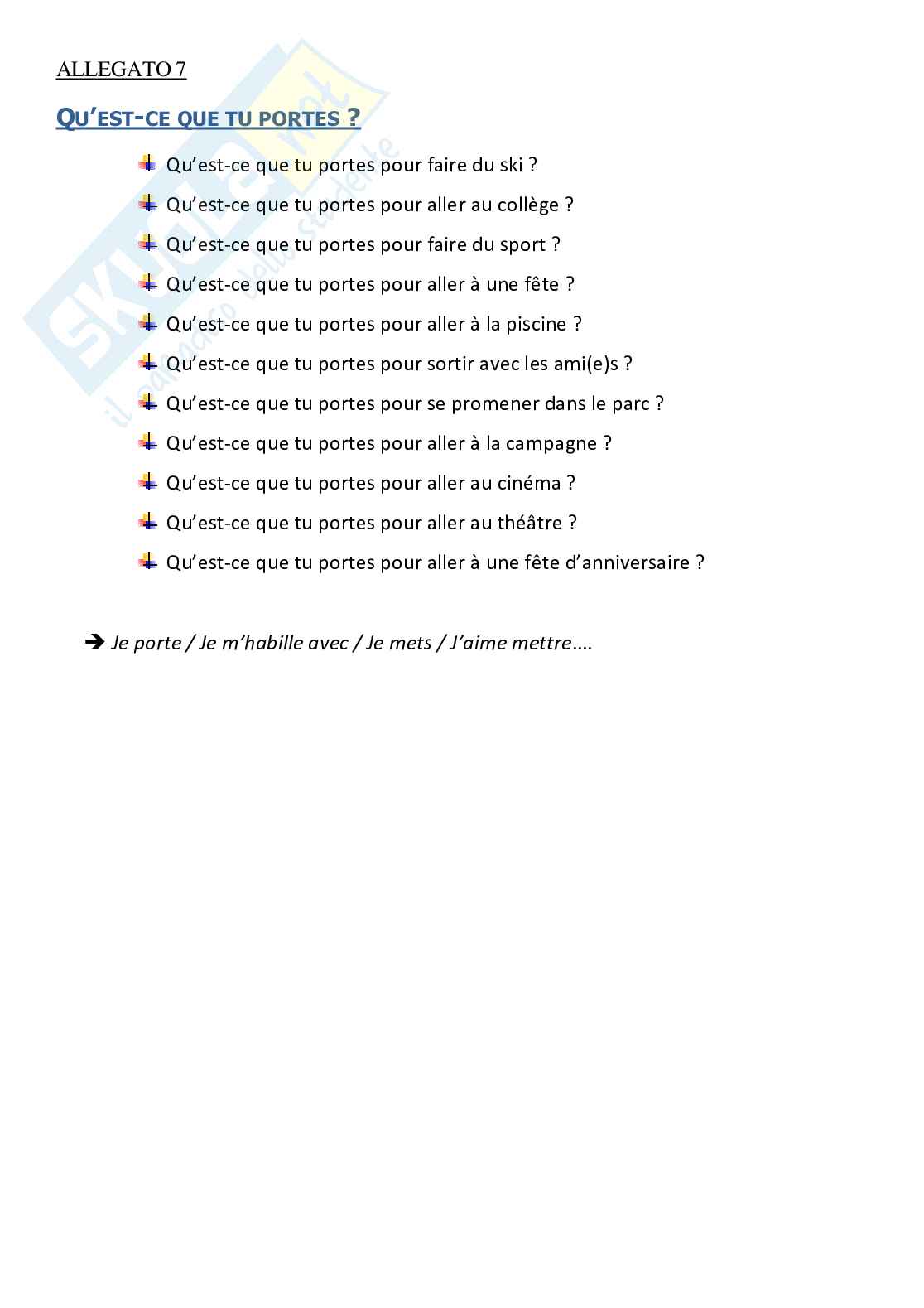 Esempio UDA lezione simulata concorso scuola aa 25 a 22 lingua francese titolo la valise, les vetements compressed Pag. 26