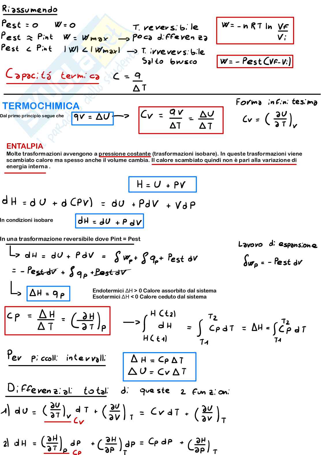 Appunti chimica fisica 1 (parte 1) Pag. 1