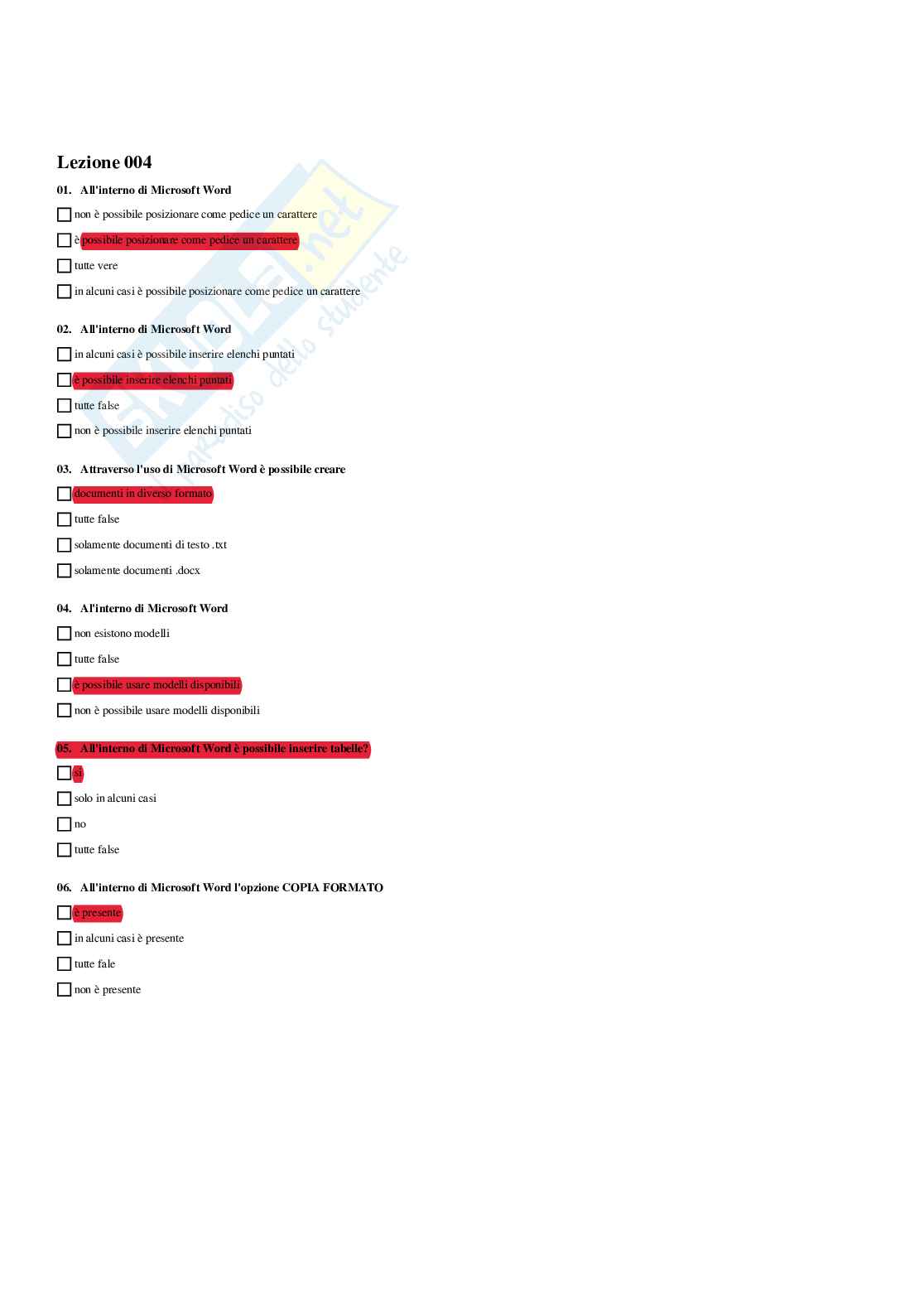 Paniere Pratiche didattiche per la scuola 3 (2026) - Risposte multiple corrette Pag. 6