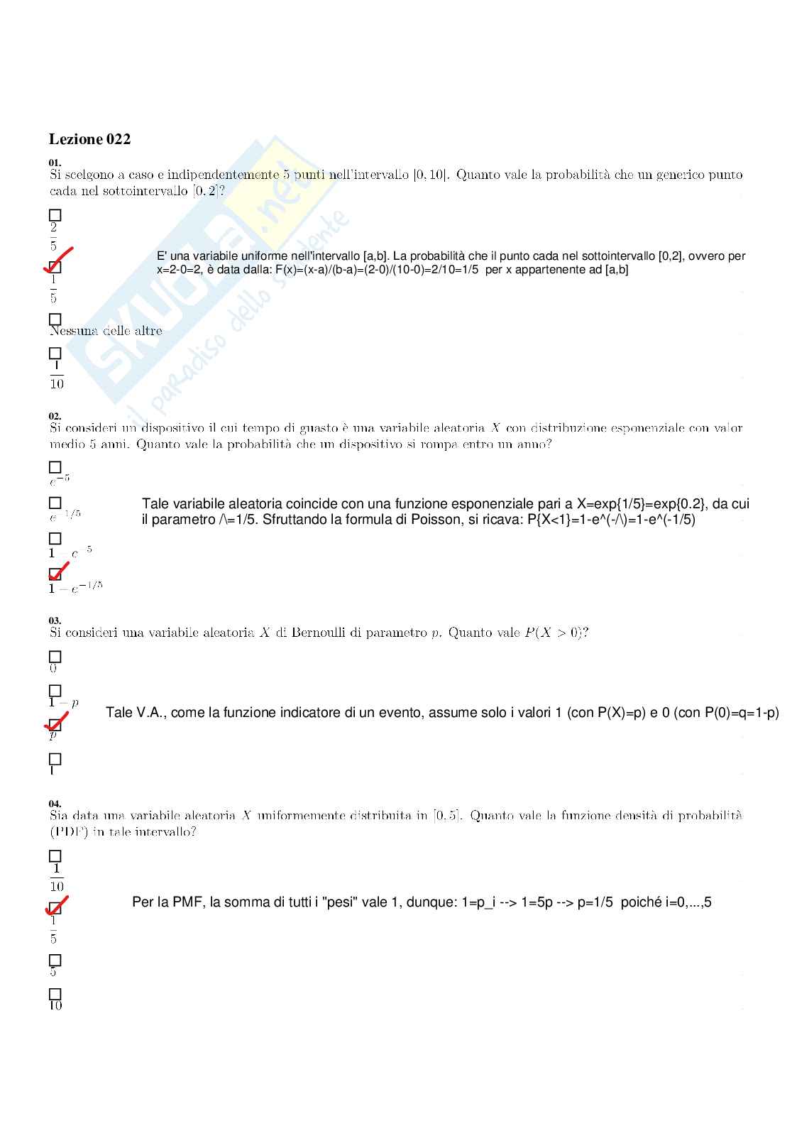 Paniere di Segnali e sistemi (2025) - Risposte multiple Pag. 26