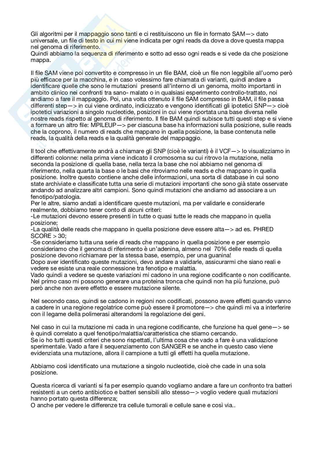 Appunti di Bioinformatica con laboratorio, parte 1 Pag. 21