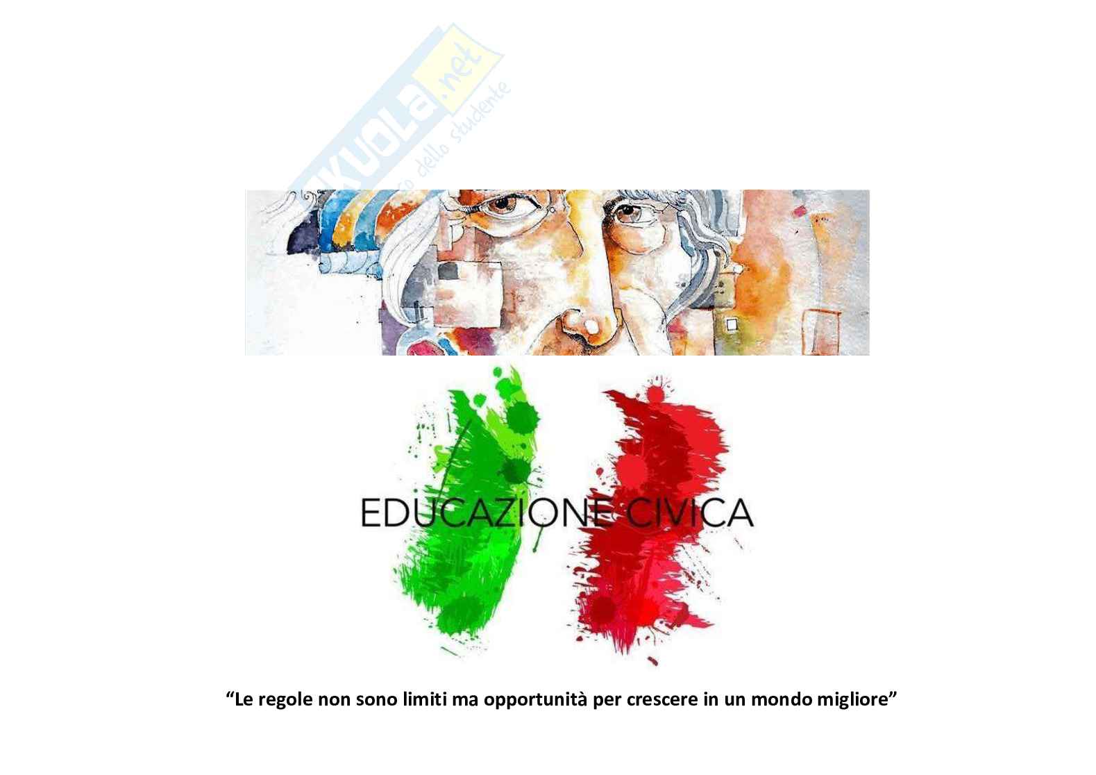Esempio uda lezione simulata per la scuola primaria e concorsi pubblici di educazione civica Pag. 1