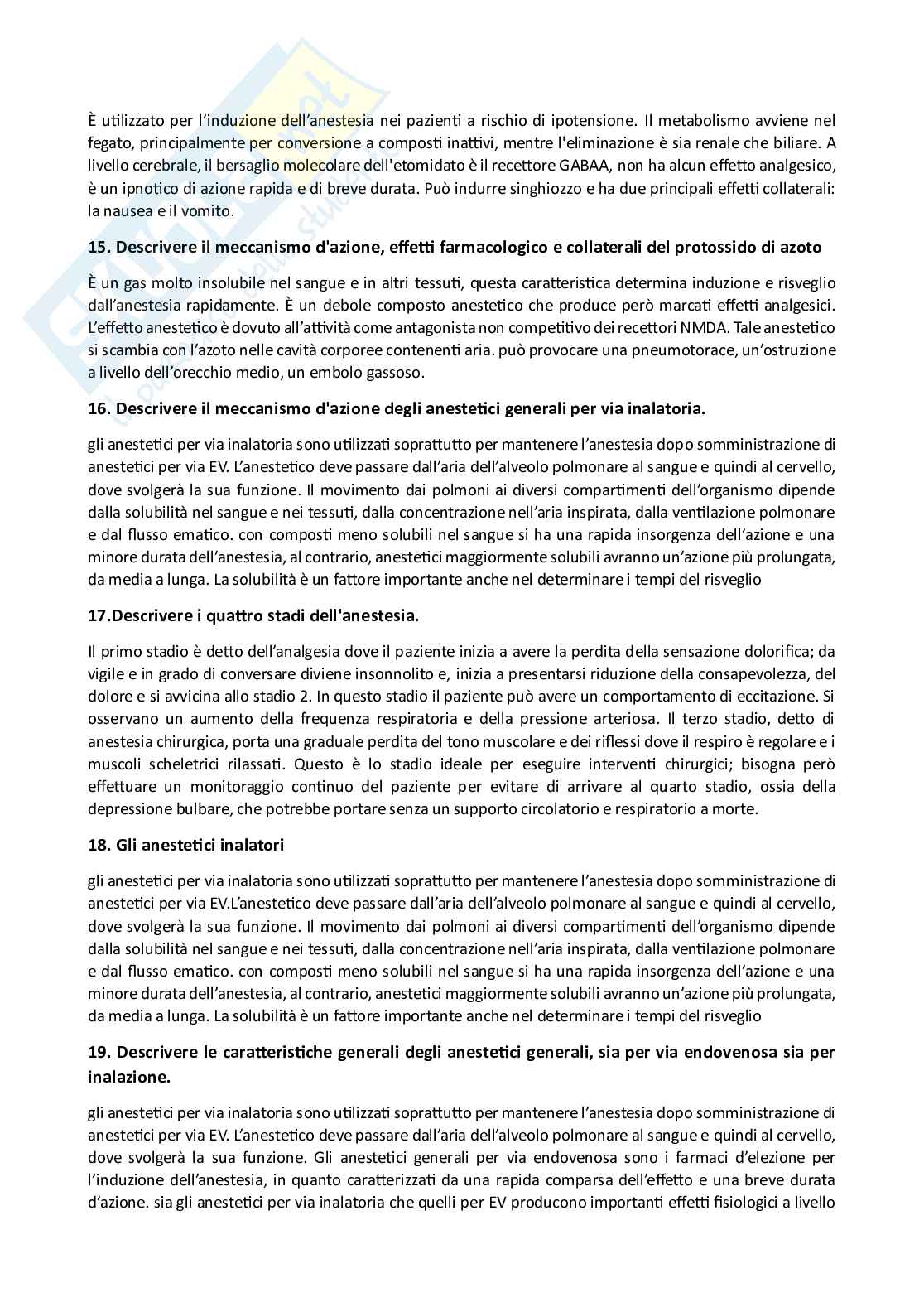 Domande aperte di Farmacologia Pag. 56