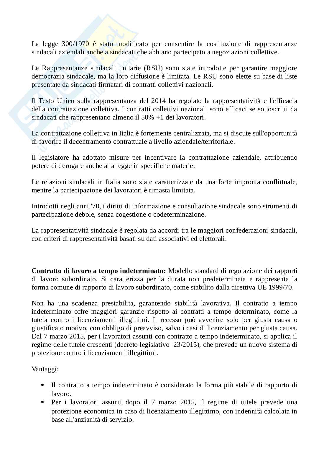 Domande di Diritto del lavoro Pag. 2