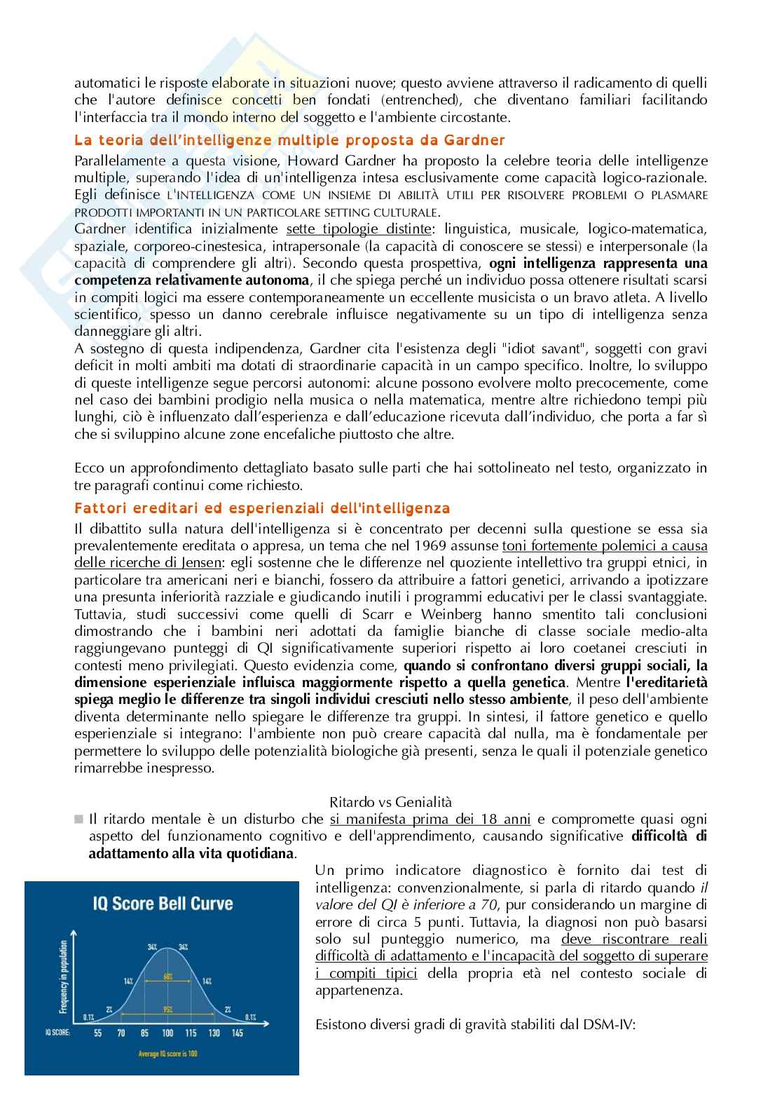 Riassunto esame Psicologia generale, Prof. Gambini Paolo, libro consigliato  Introduzione alla psicologia. Vol. II: I processi cognitivi , Gambini Pag. 31