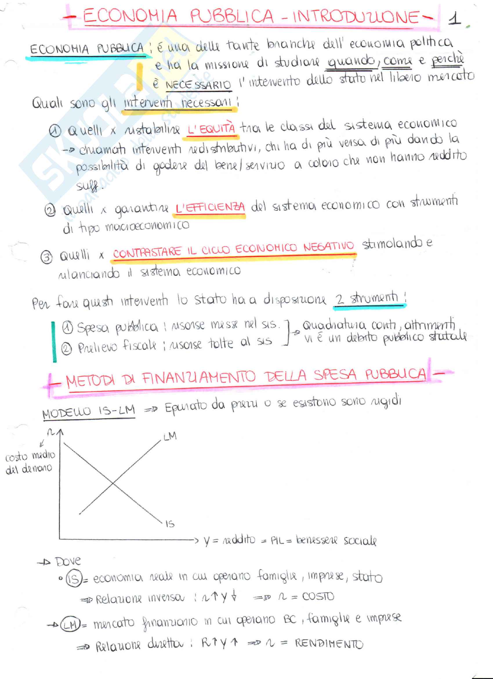 Economia pubblica Pag. 1
