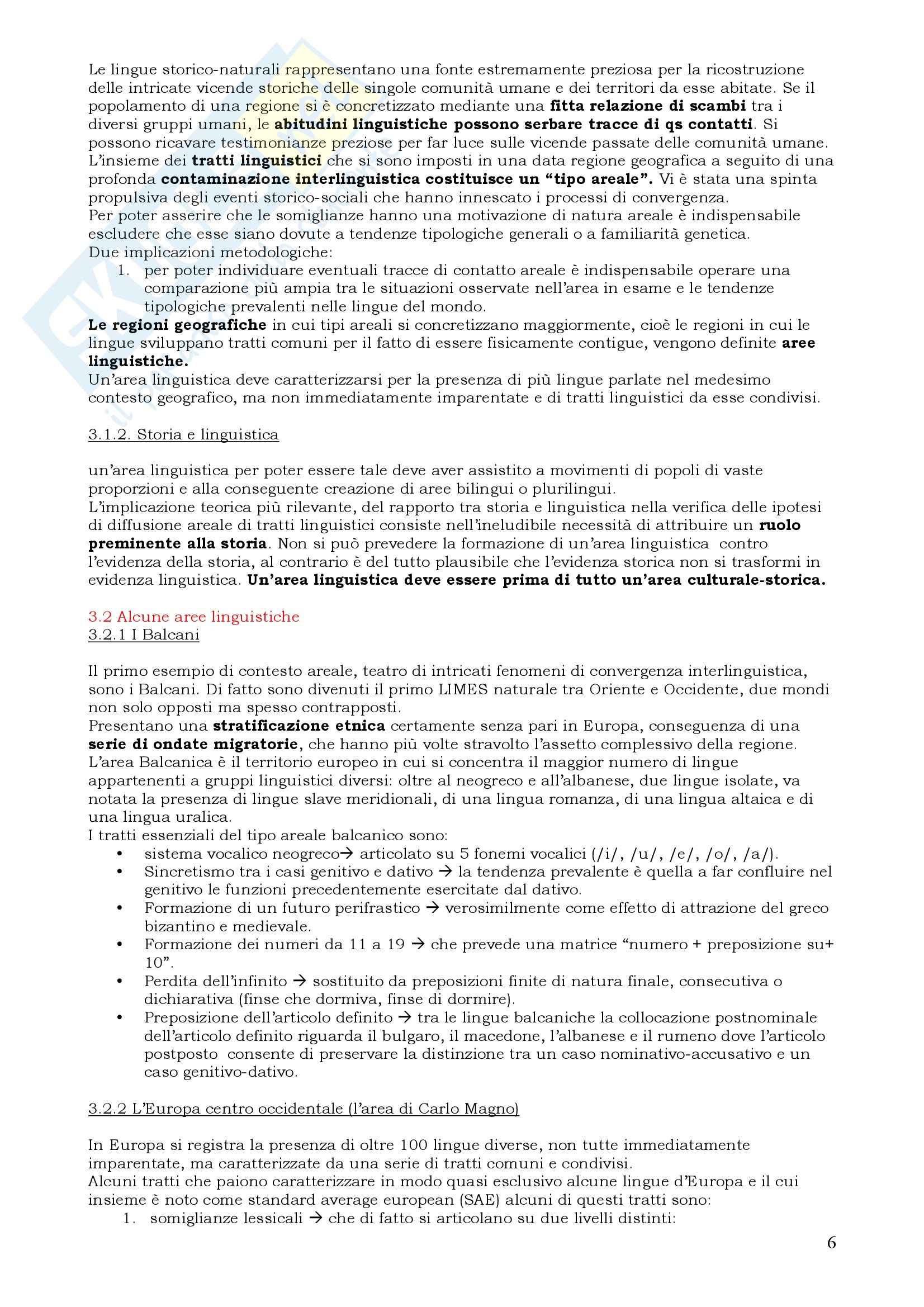 Linguistica - fondamenti di tipologia linguistica Pag. 6
