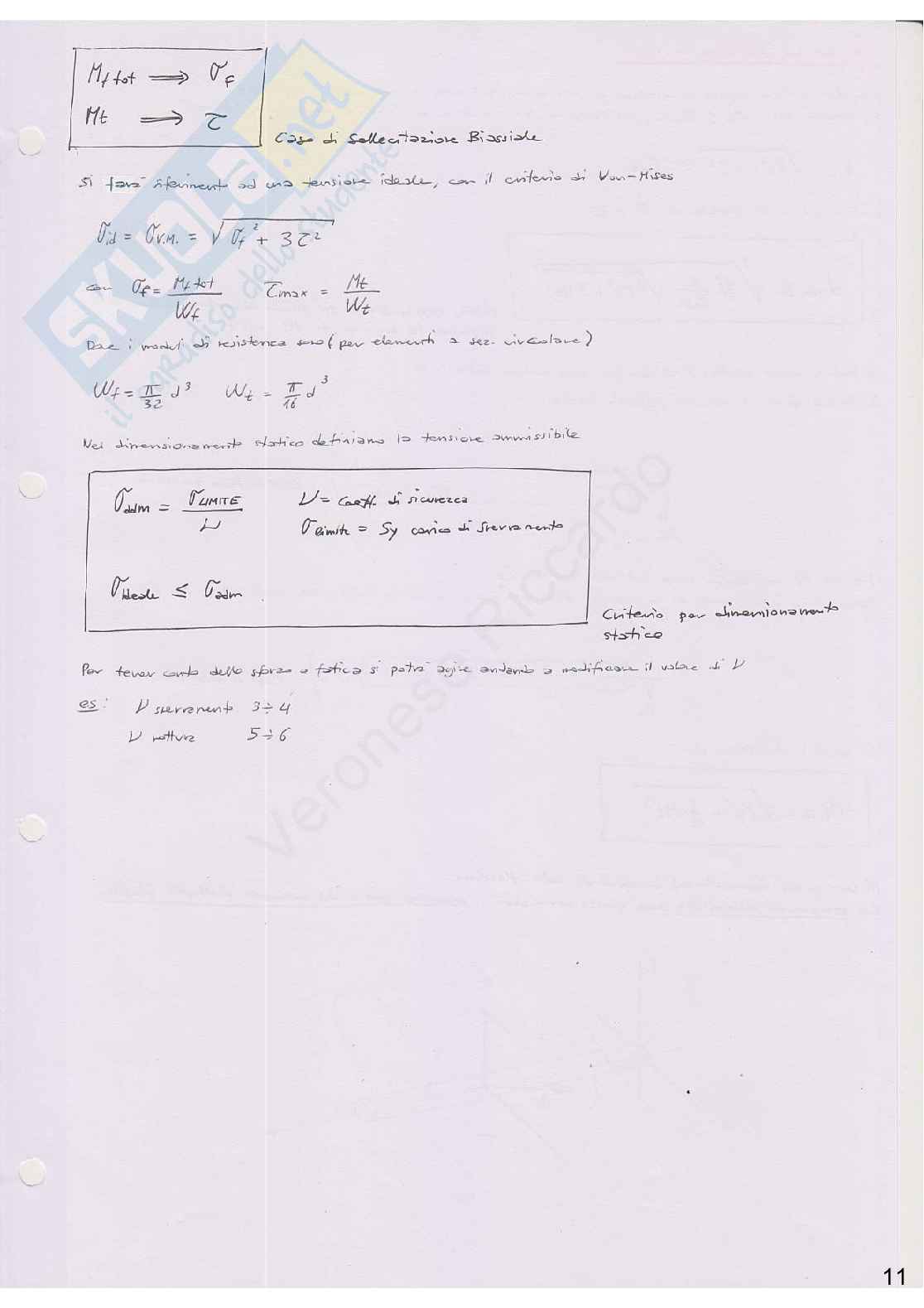 Appunti di Elementi costruttivi delle macchine Pag. 11