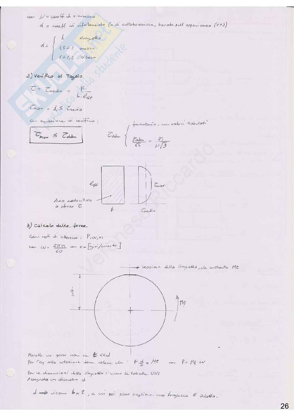 Appunti di Elementi costruttivi delle macchine Pag. 26