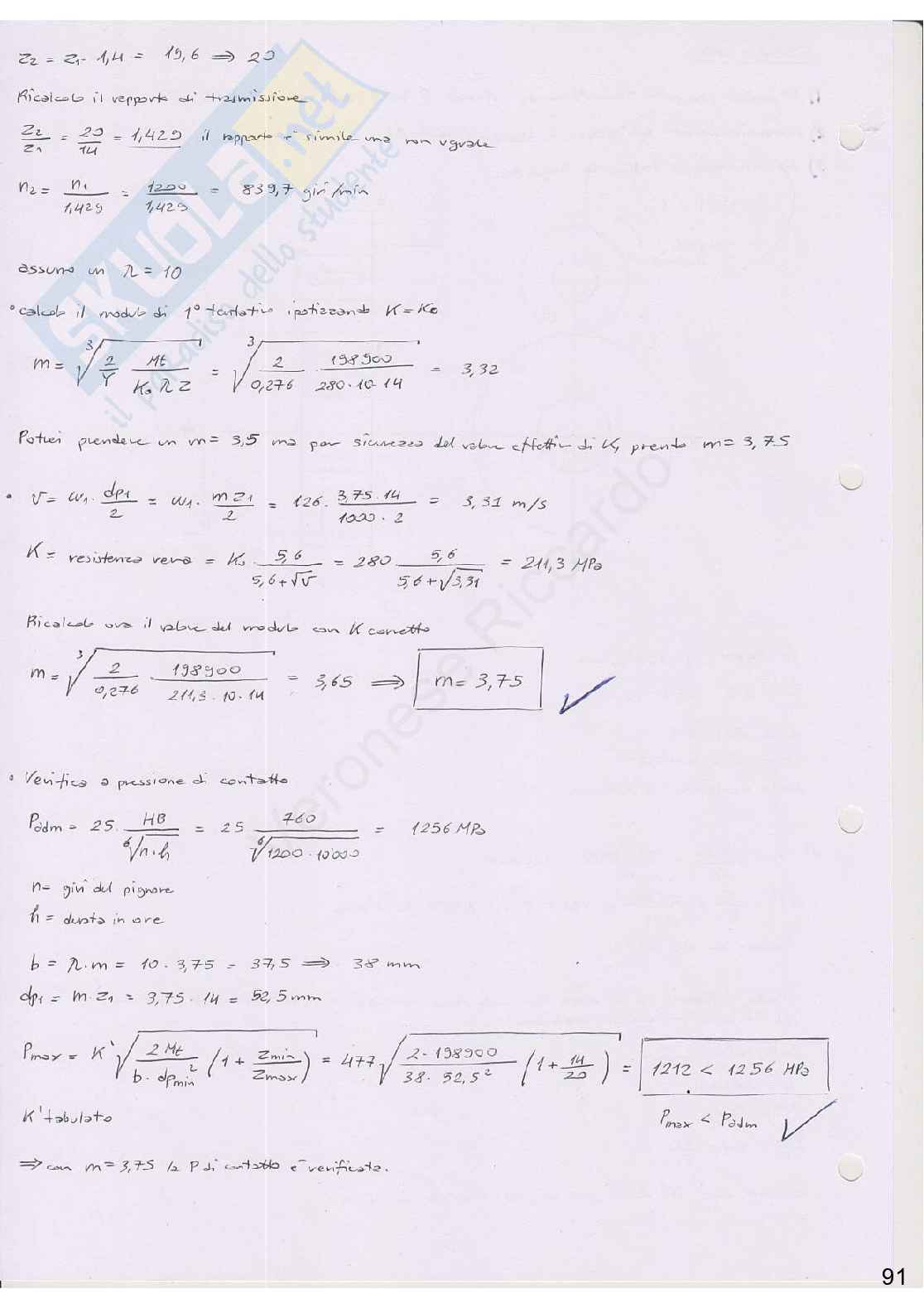 Appunti di Elementi costruttivi delle macchine Pag. 91