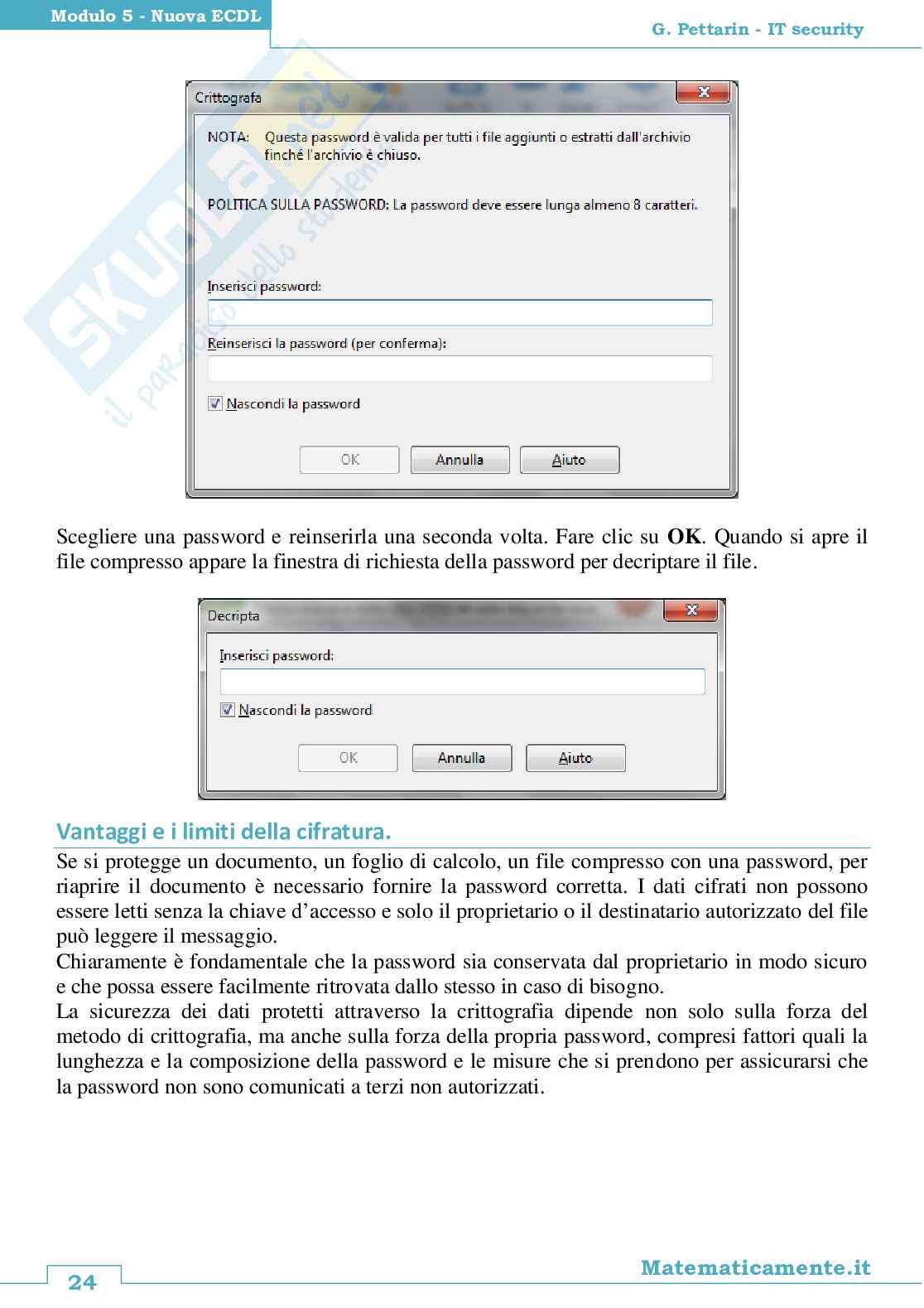 Nuova ECDL modulo 5, IT Security Pag. 26