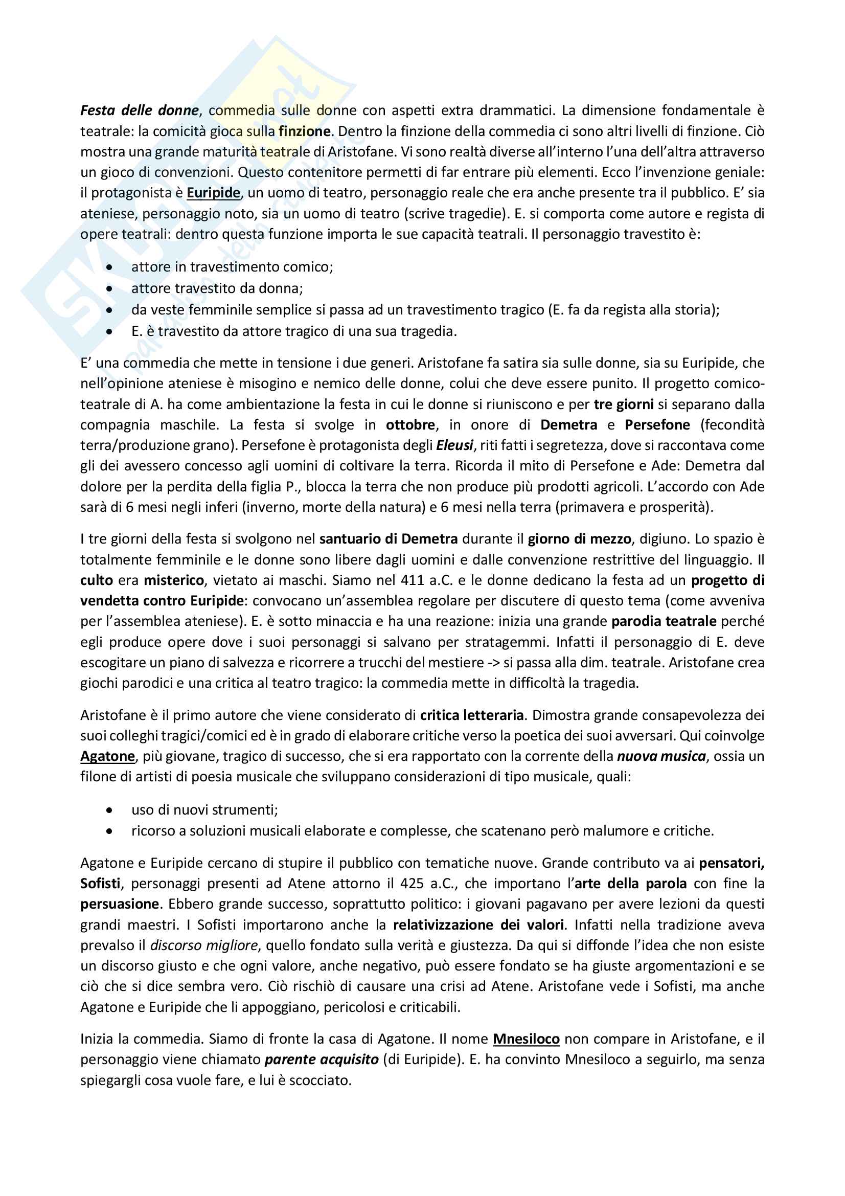 La Sera Del Di Di Festa Riassunto