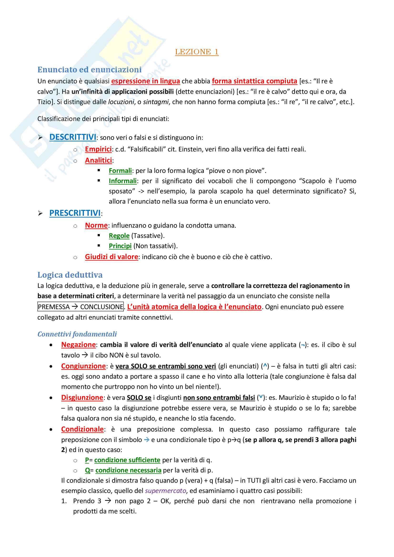 Appunti completi lezioni del Prof. Ratti di Tecniche dell'interpretazione e dell'argomentazione Pag. 2