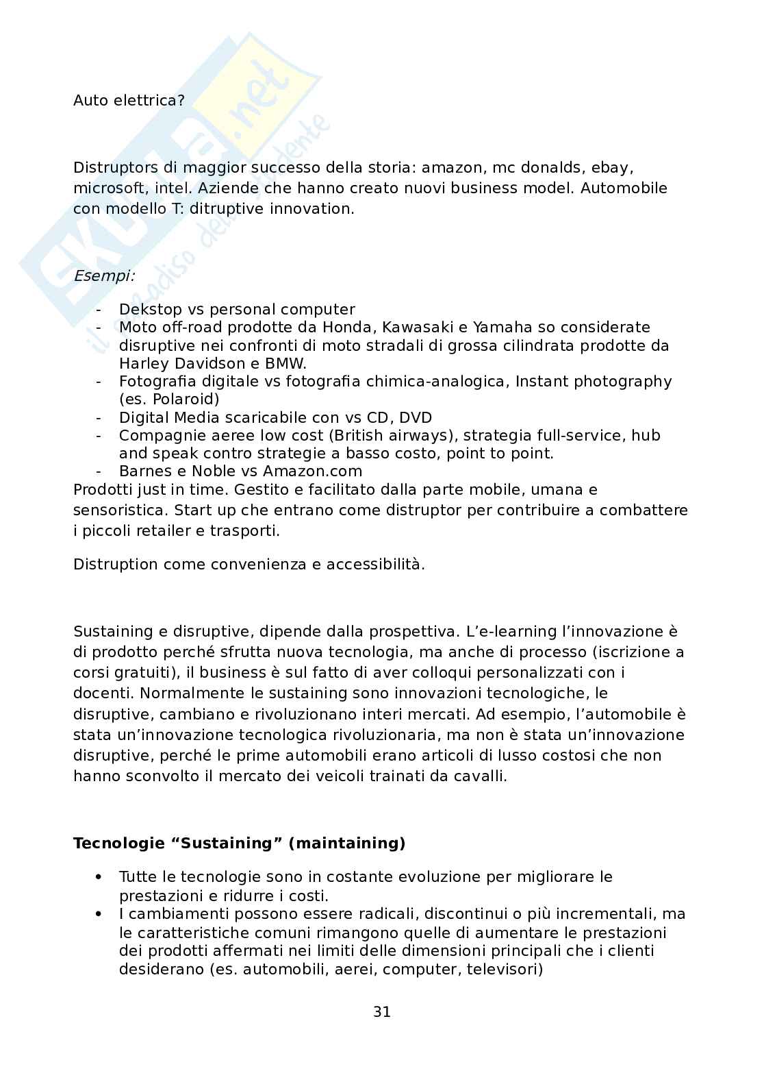 Innovazione tecnologica dei prodotti e dei processi Pag. 31